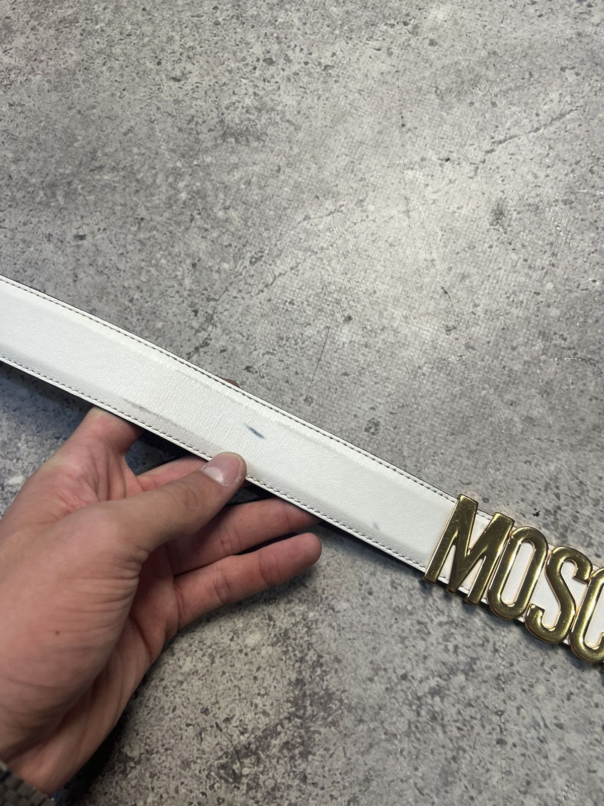 Moschino Moschino Belt White Size ONE SIZE - 8 Thumbnail