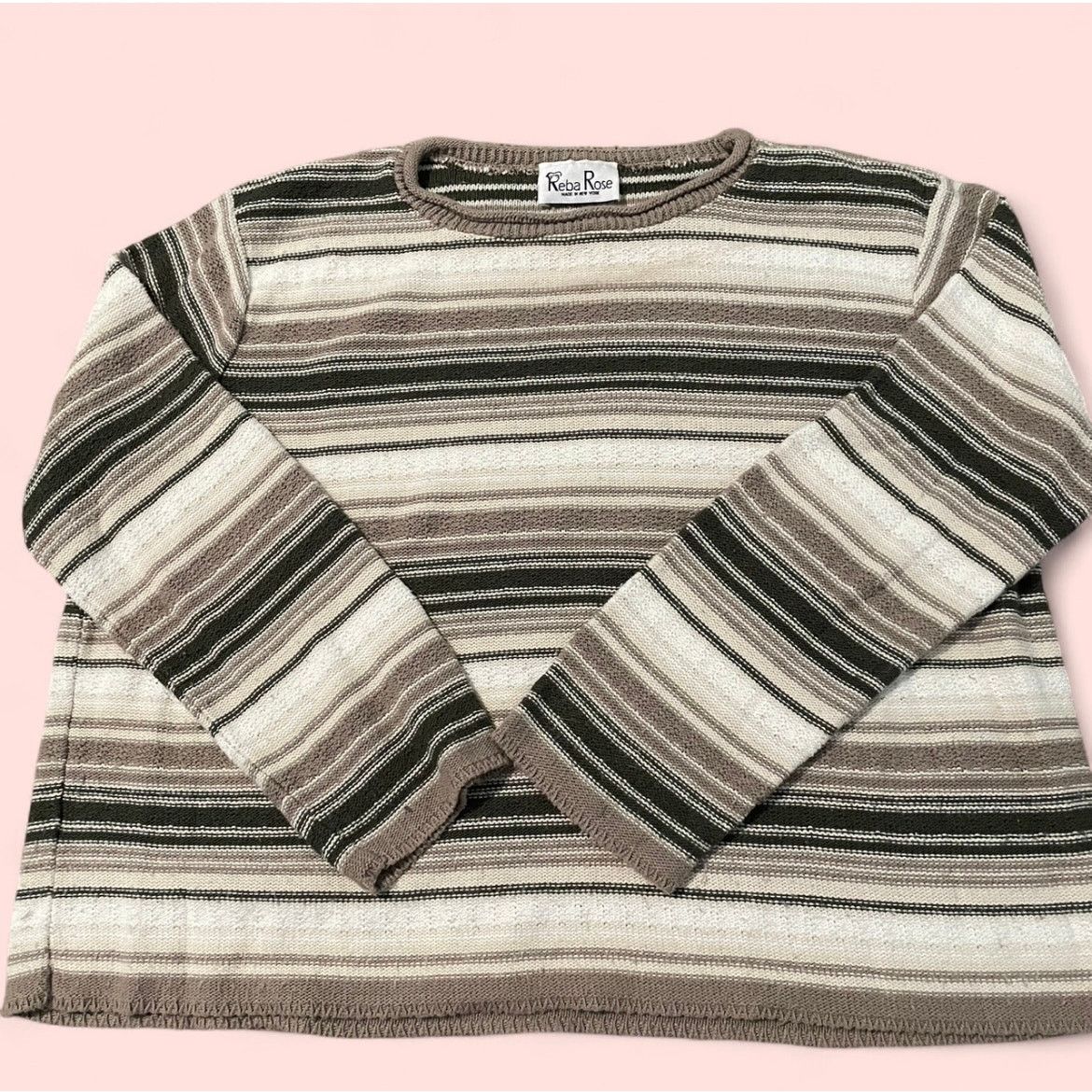 & Other Stories * Brown and cream striped sweater Size M / US 6-8 / IT 42-44 - 1 Thumbnail
