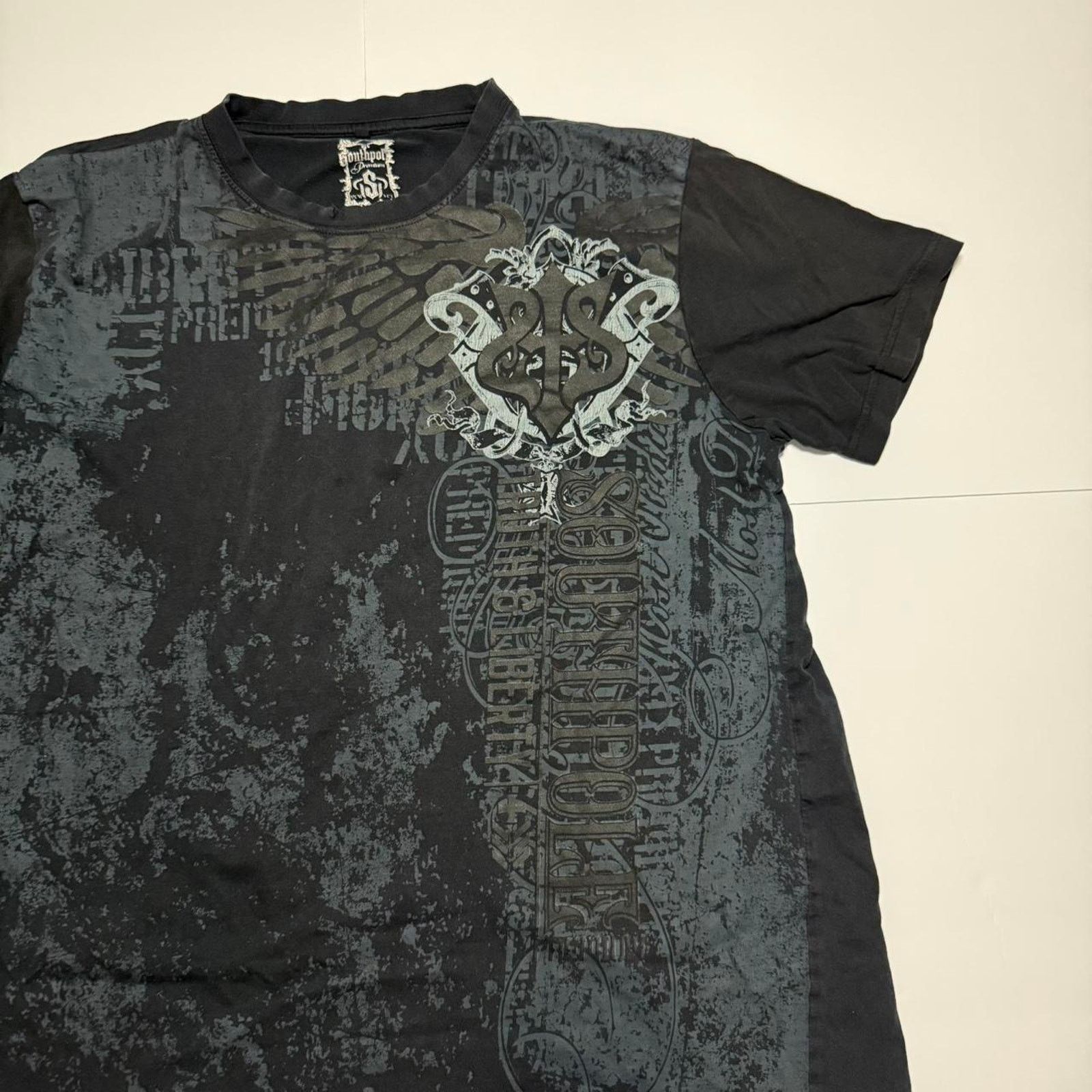 Southpole Black and Grey Southpole Y2K Grunge Tee Size US XXL / EU 58 / 5 - 2 Thumbnail