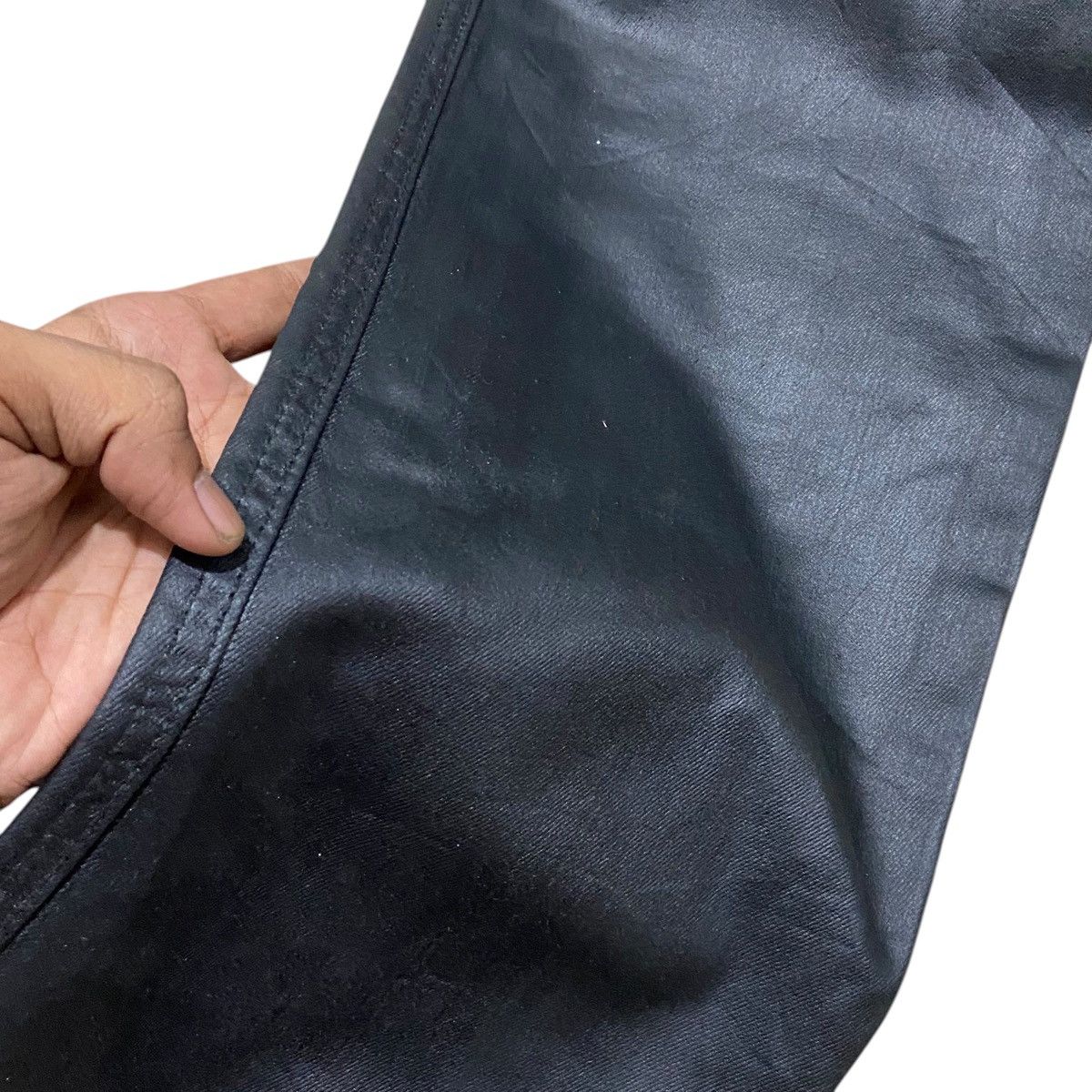 Japanese Brand Attentionrow Cargo Drawstring Drop Cotch Waxed Longpants Size US 30 / EU 46 - 4 Thumbnail