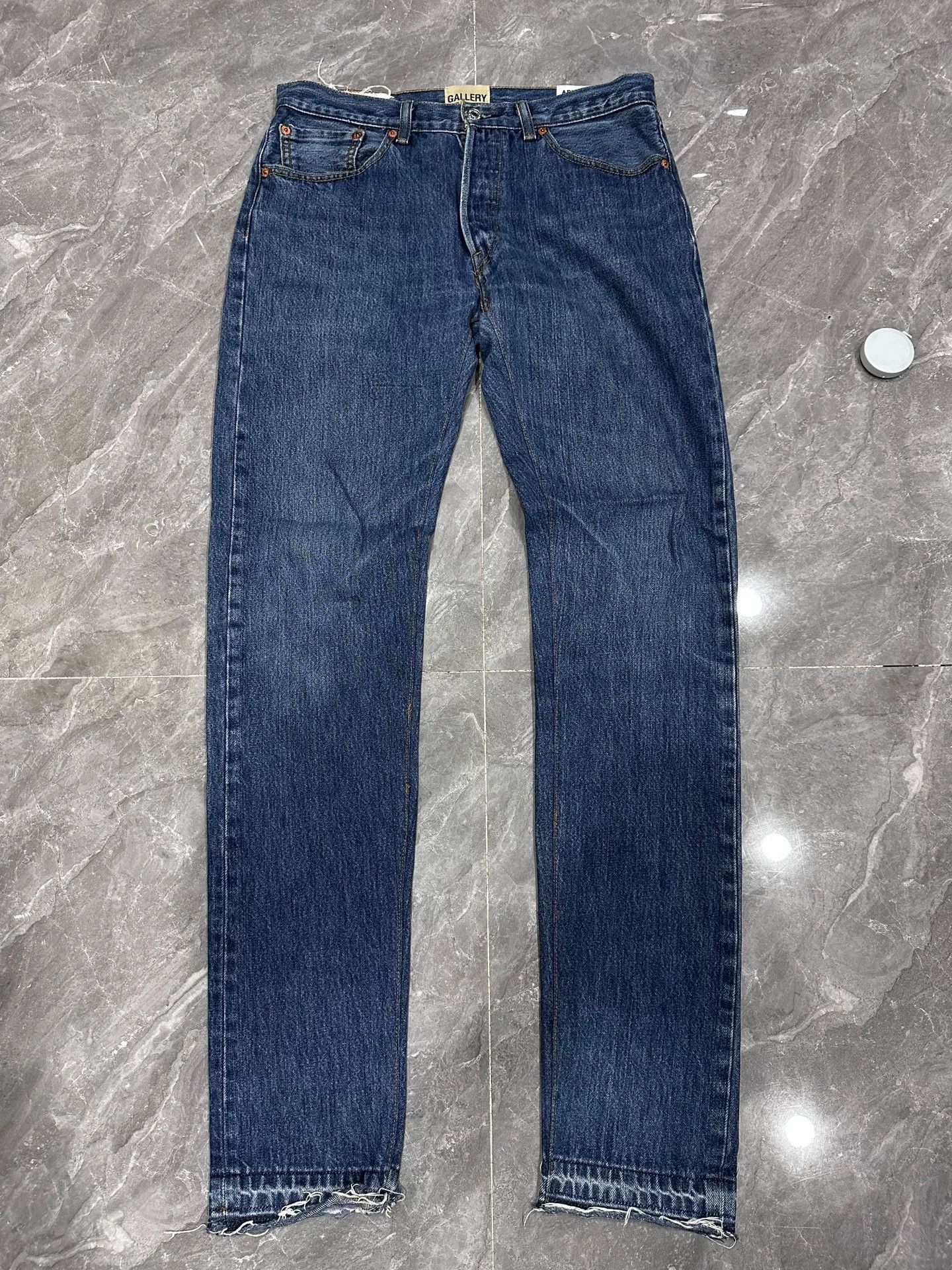 Gallery Dept. Gallery Dept Blue Denim Trousers with Fringes Size US 30 / EU 46 - 1 Thumbnail