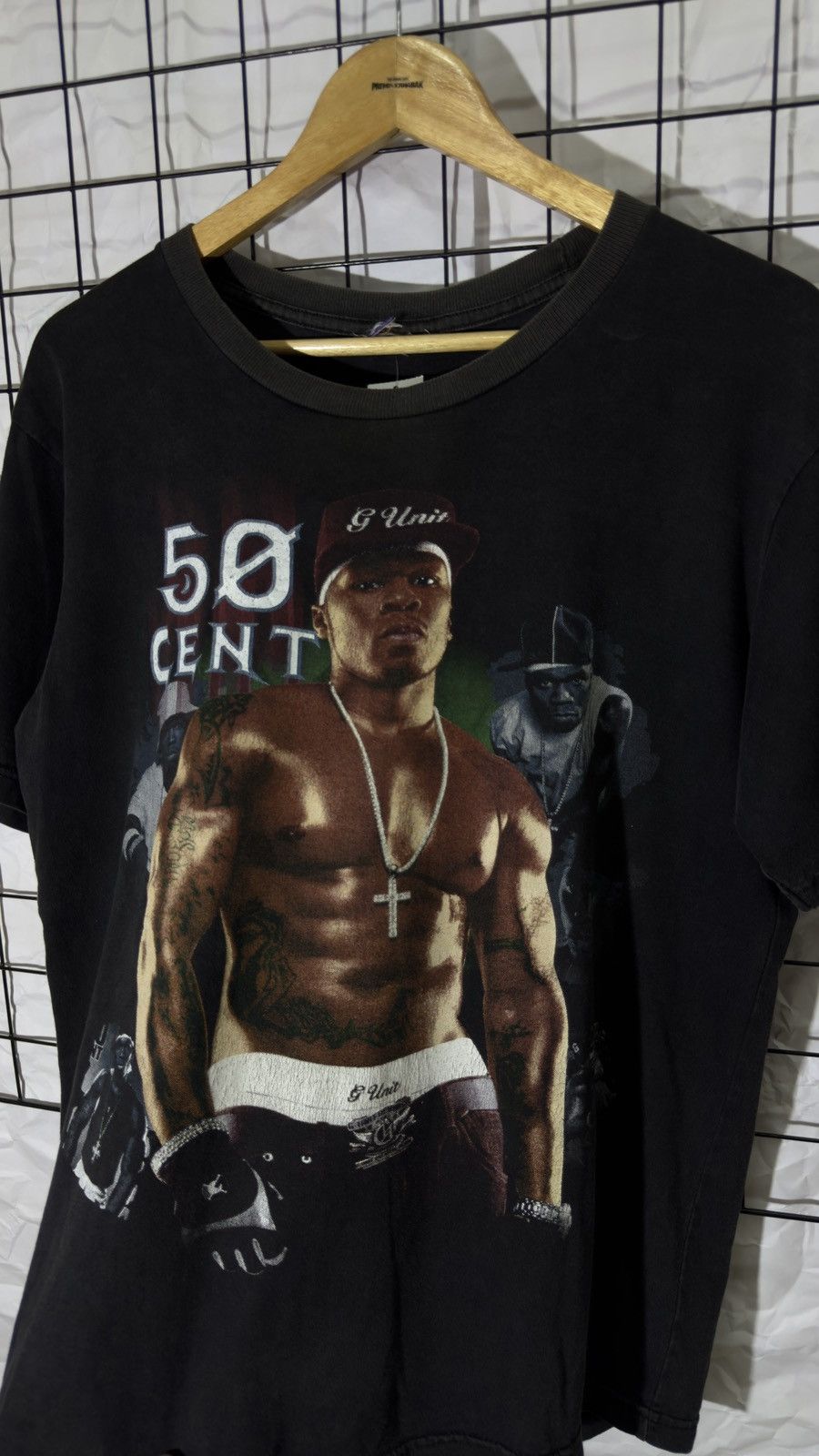 Rap Tees Vintage 00's bootleg 50 cent rap tee shirt Size US L / EU 52-54 / 3 - 6 Thumbnail