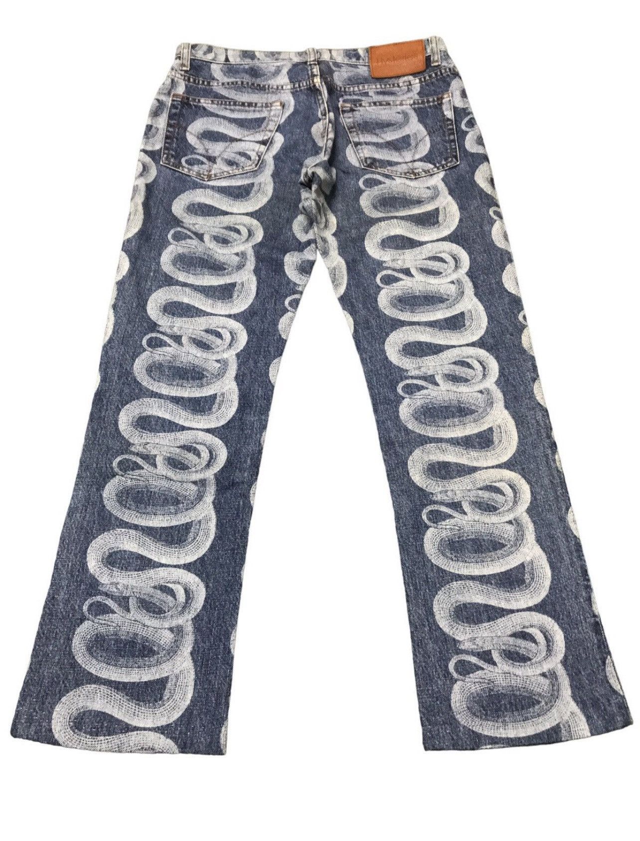 Hysteric Glamour BEST OFFER🔥🔥 Hysteric Glamour XXX Line Snake Print Jeans Size US 29 - 14 Thumbnail