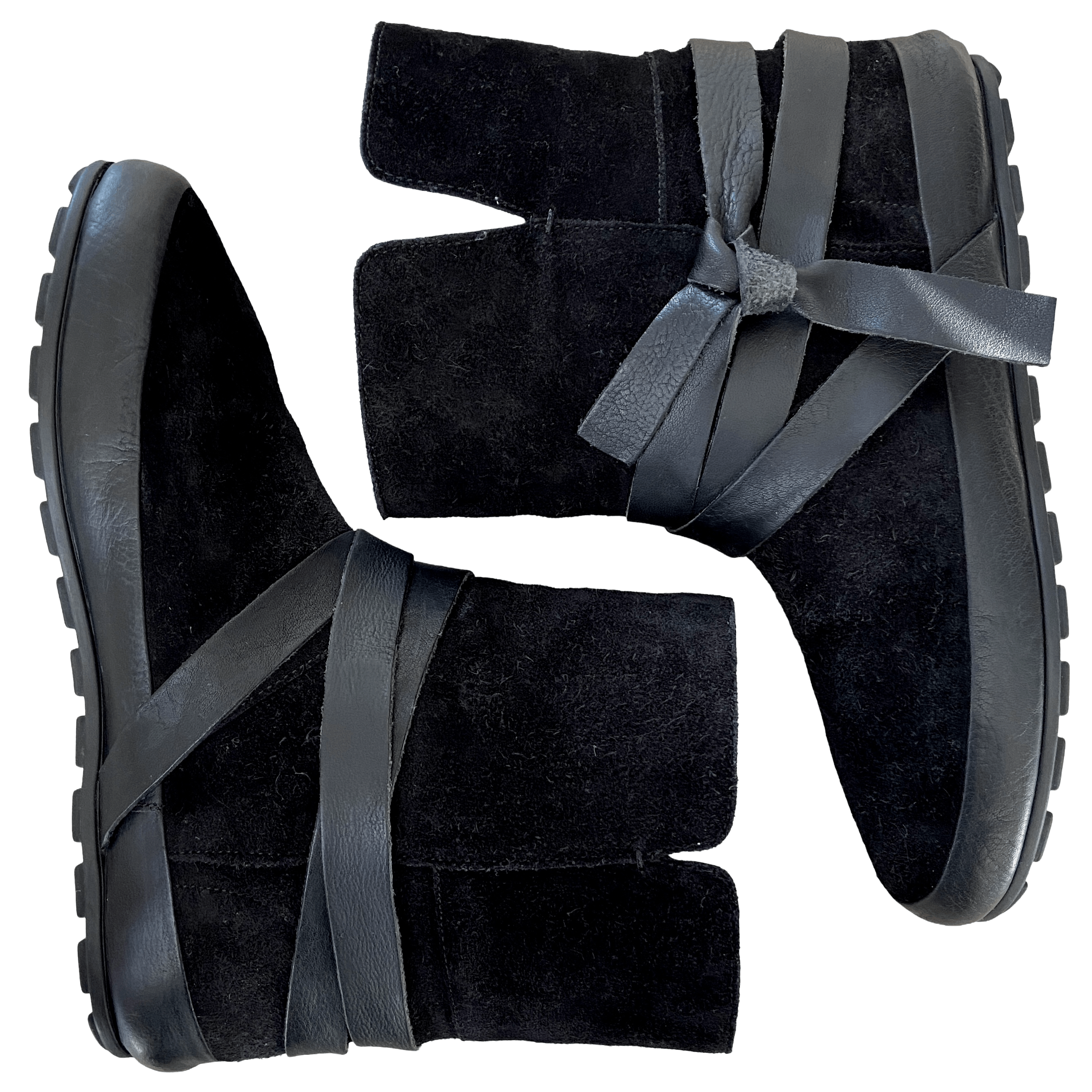 Isabel Marant Etoile ISABEL MARANT ÉTOILE BLACK SUEDE SHEARLING WINTER BOOTS Size US 7 / IT 37 - 2 Thumbnail