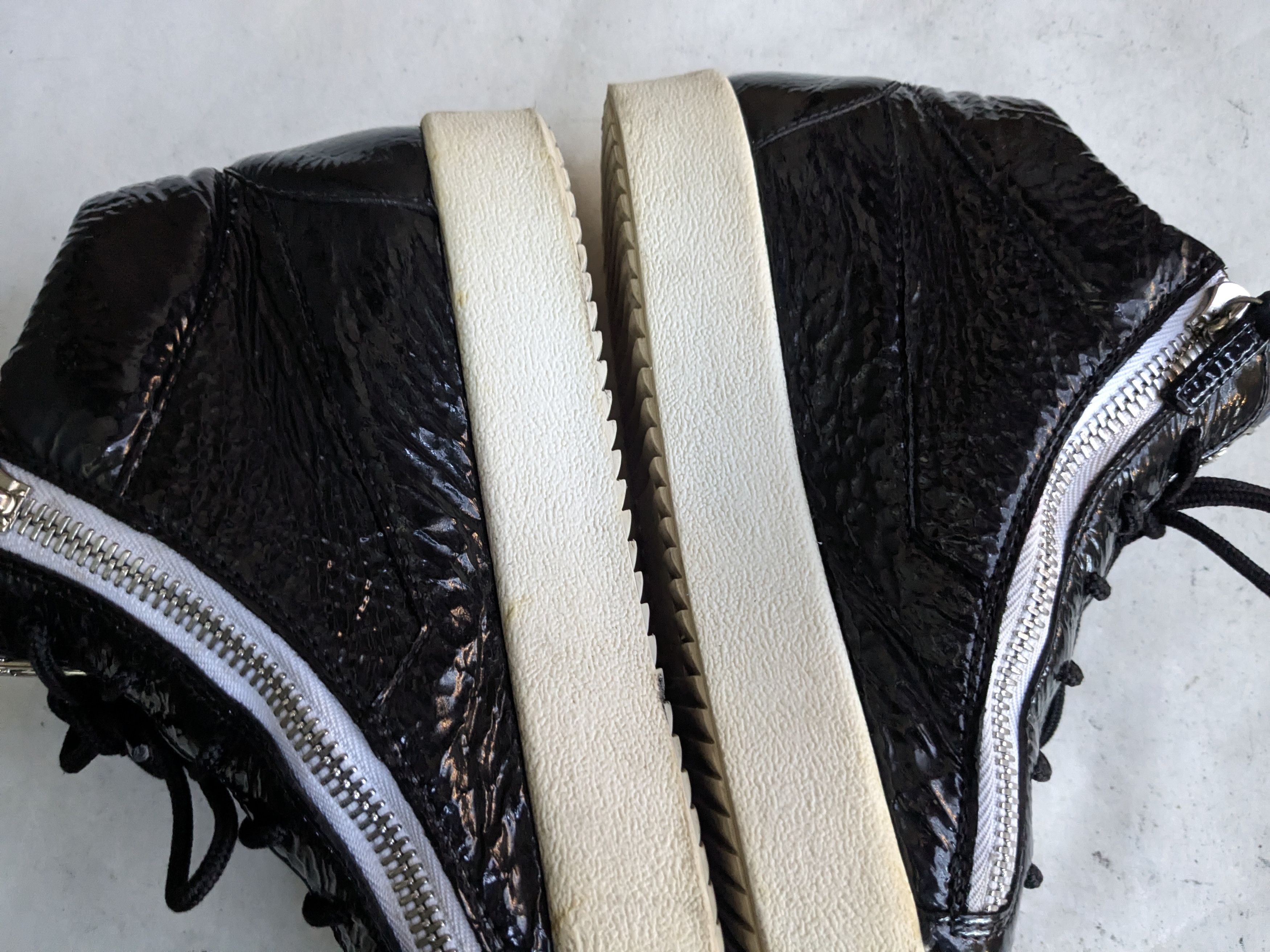 Giuseppe Zanotti Giuseppe Zanotti High Tops Black Patent Leather 11 44 Size US 11 / EU 44 - 10 Thumbnail