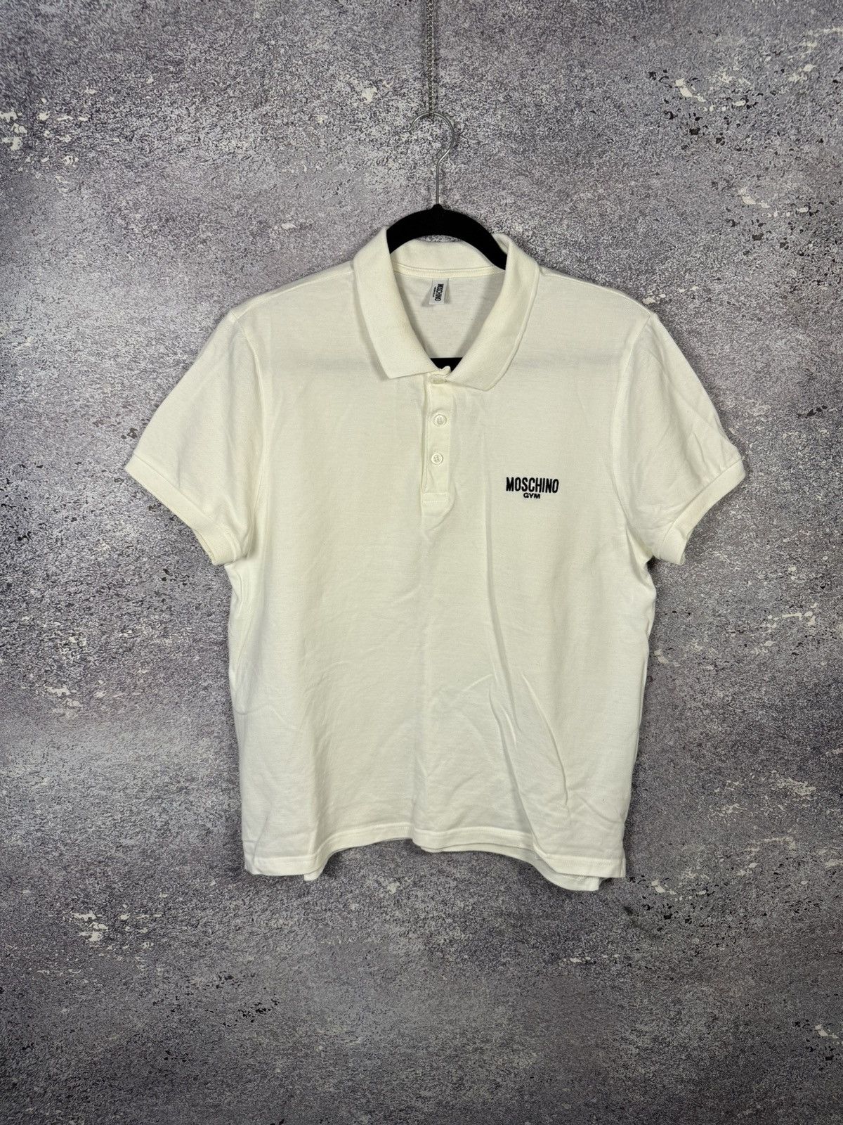 Moschino Moschino Gym Underwear White Polo Size US M / EU 48-50 / 2 - 1 Thumbnail