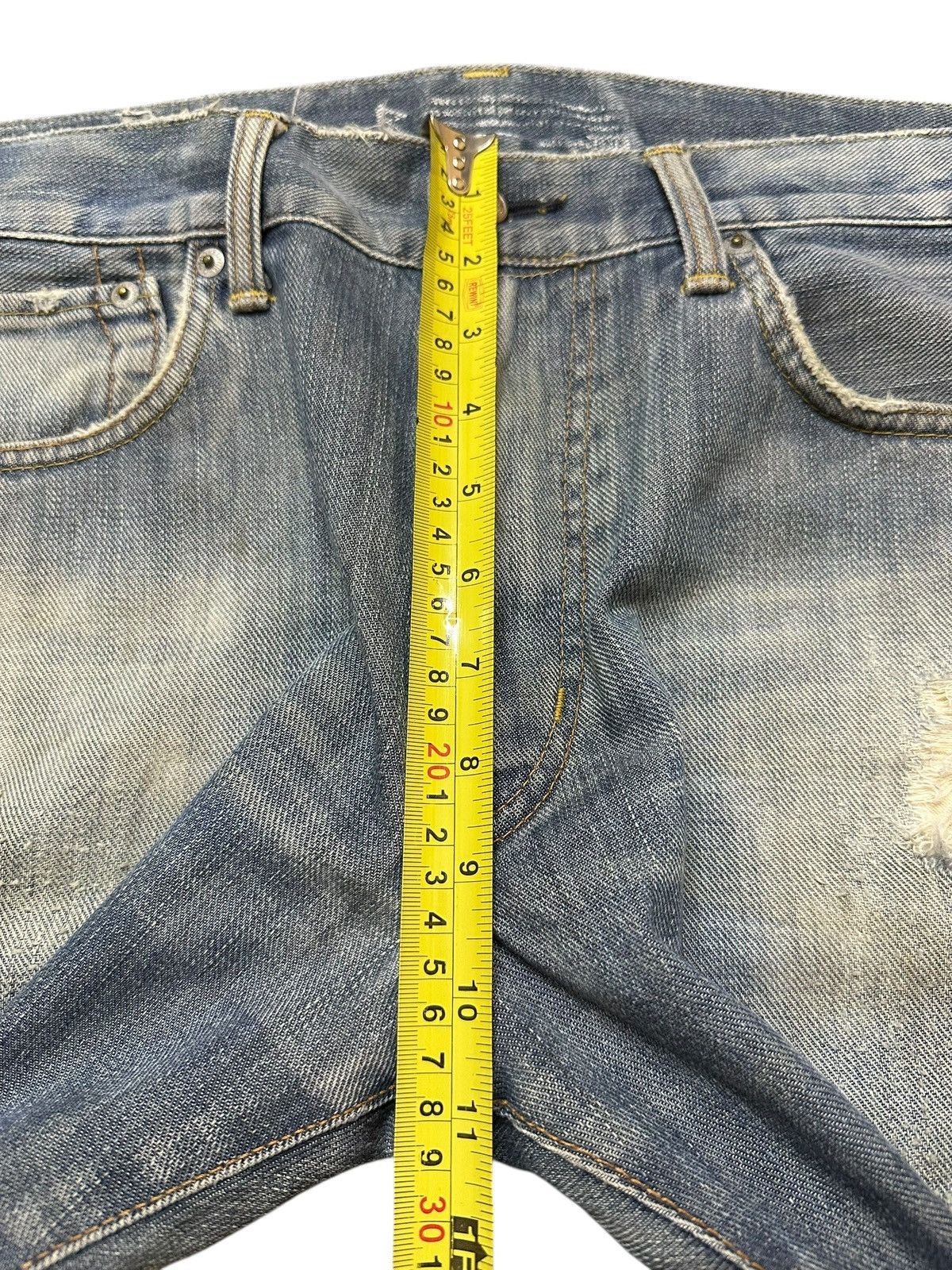 Edwin Vintage Edwin Faded Wash Distressed Style Baggy Jeans Size US 34 / EU 50 - 15 Thumbnail