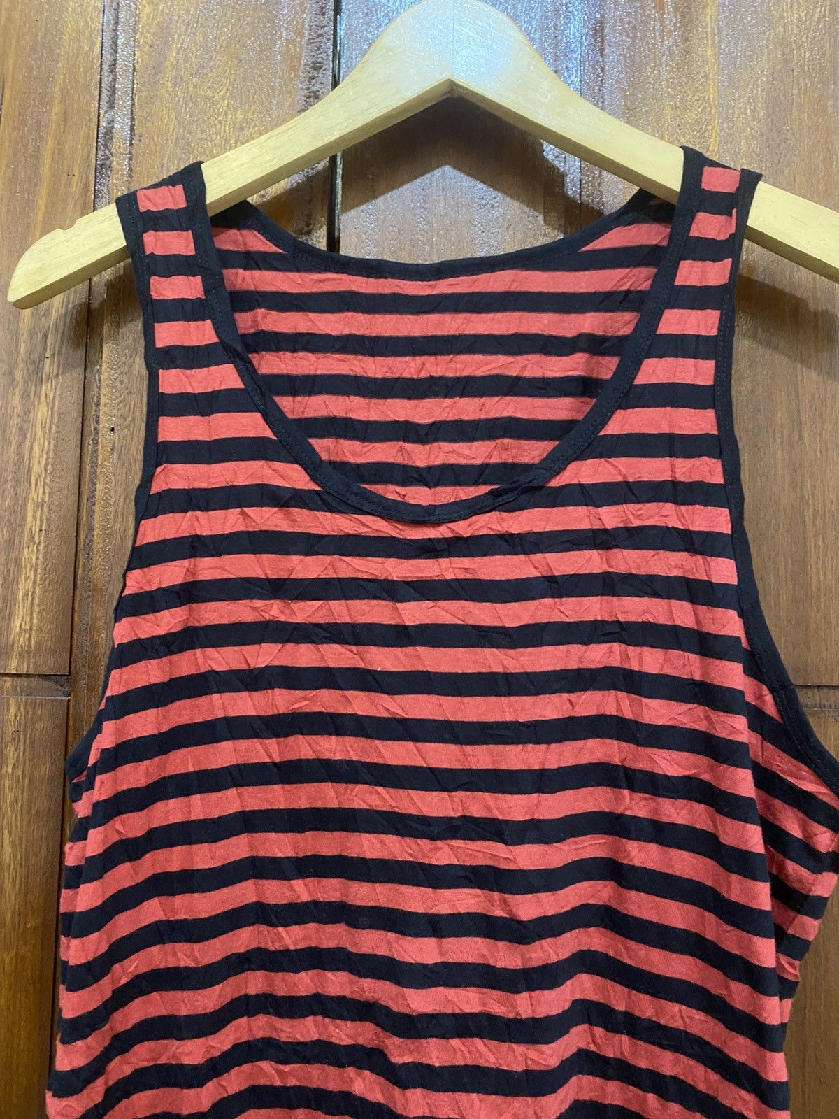 Yasuyuki Ishii Browny Stripe Numbernine Tanktop Size US S / EU 44-46 / 1 - 2 Thumbnail