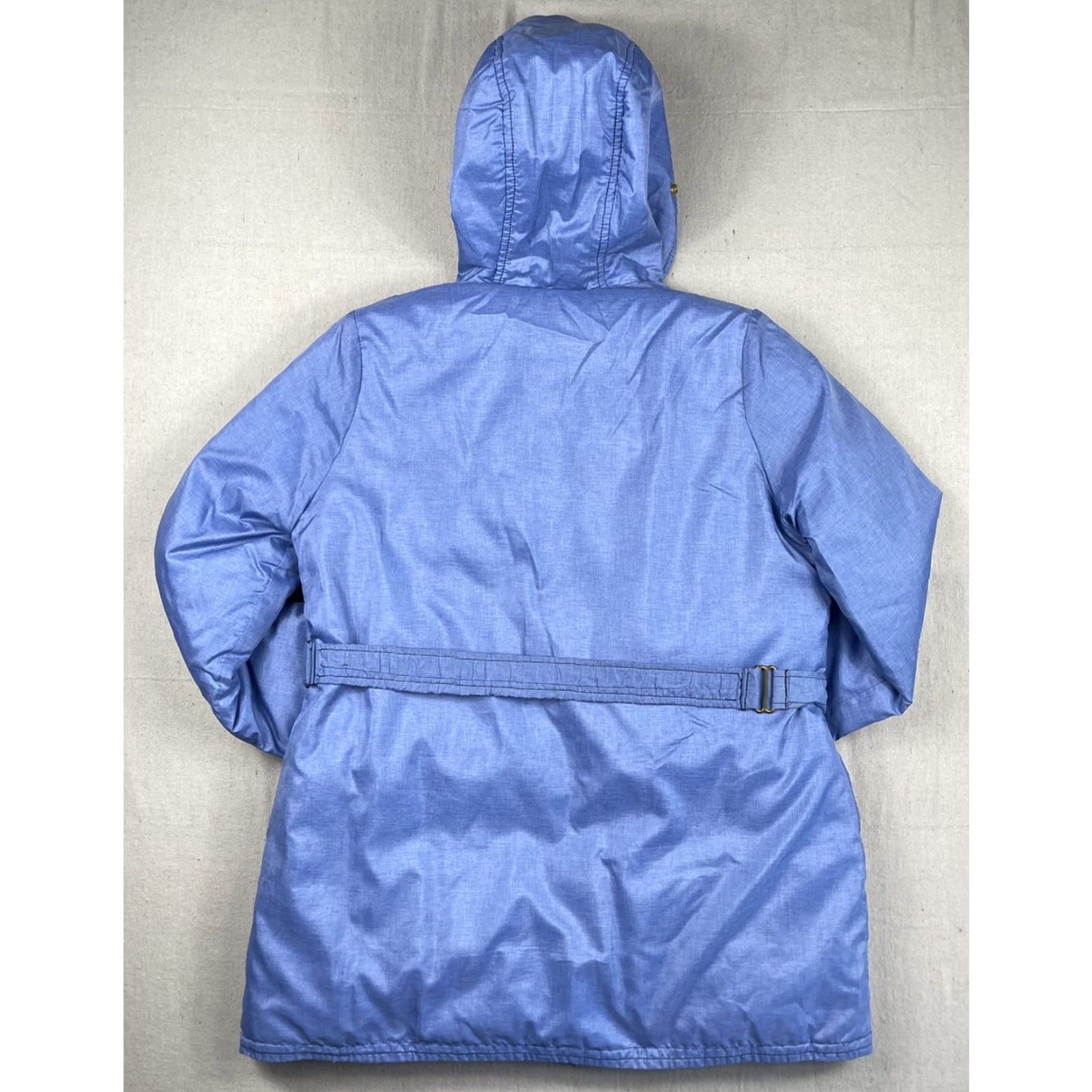 Eddie Bauer VINTAGE Eddie Bauer Down Parka Jacket Coat - Women's L Blue, Hooded Winter Coat, Waist Cinch, Cuff Snaps, Outdoor Apparel - Mens? Womens Size L / US 10 / IT 46 - 5 Thumbnail