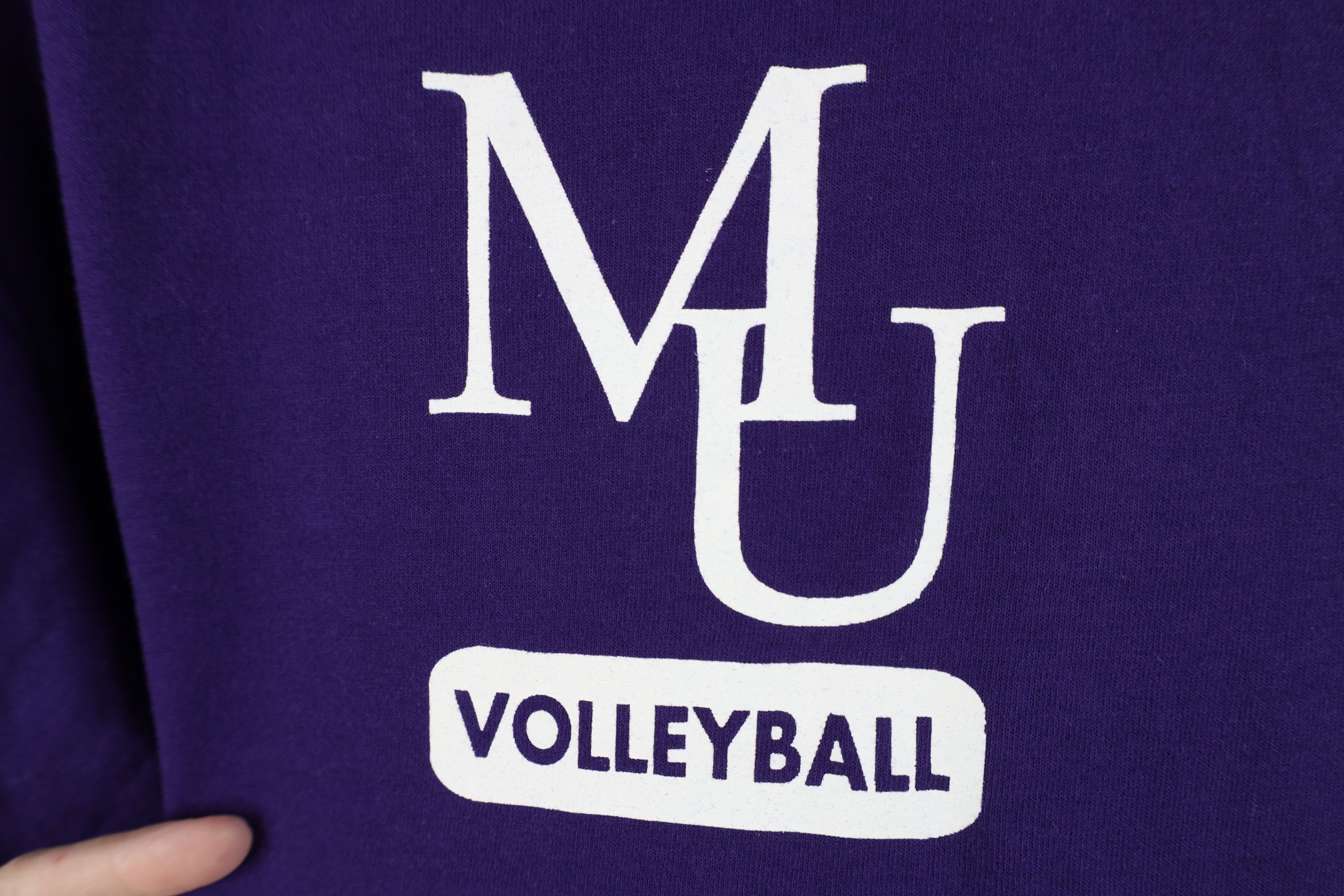 Russell Athletic Vintage 90s Russell Athletic Volleyball T-Shirt Purple Size US XL / EU 56 / 4 - 4 Thumbnail