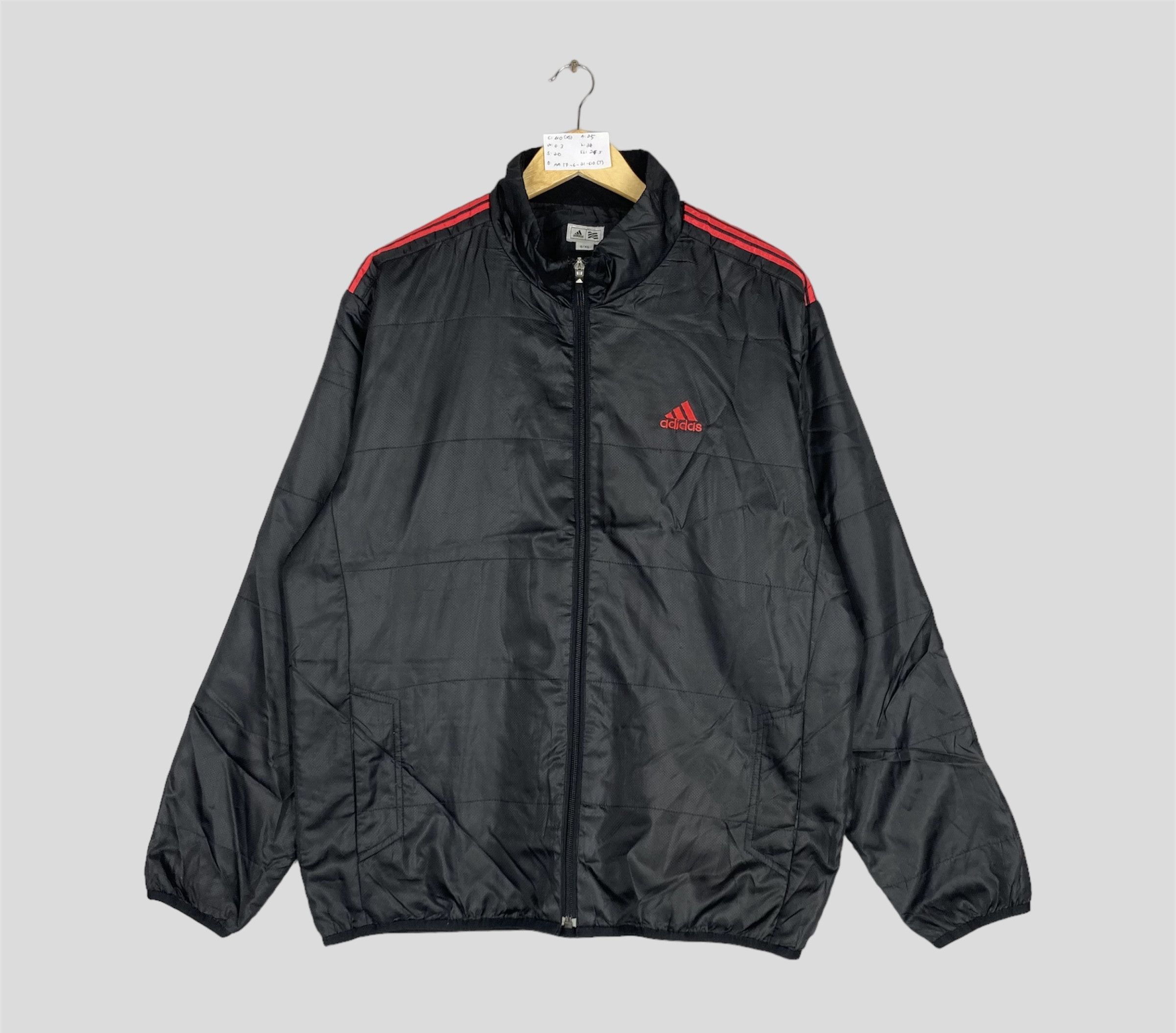 VINTAGE ADIDAS FULL ZIPPER JACKET EMBROIDERED LOGO
