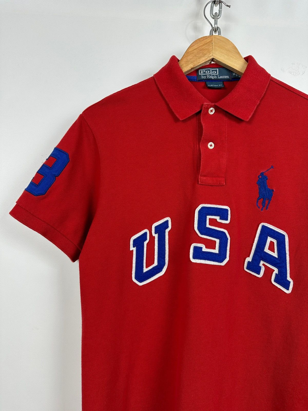 Polo Ralph Lauren Vintage Polo Ralph Lauren USA #3 Rugby Polo Shirt Chief Keef Size US M / EU 48-50 / 2 - 5 Thumbnail
