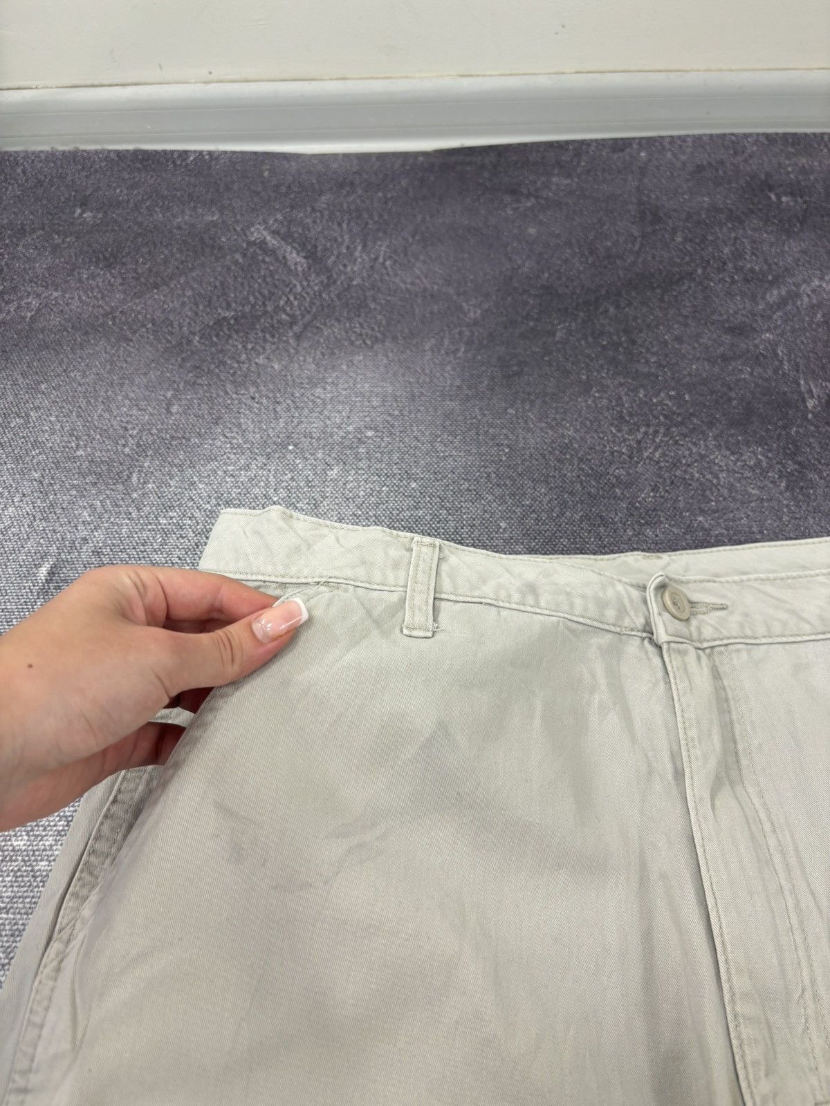 Vintage Vintage Wrangler Y2K Military Beige Work Hype Cargo Shorts Size US 36 / EU 52 - 5 Thumbnail