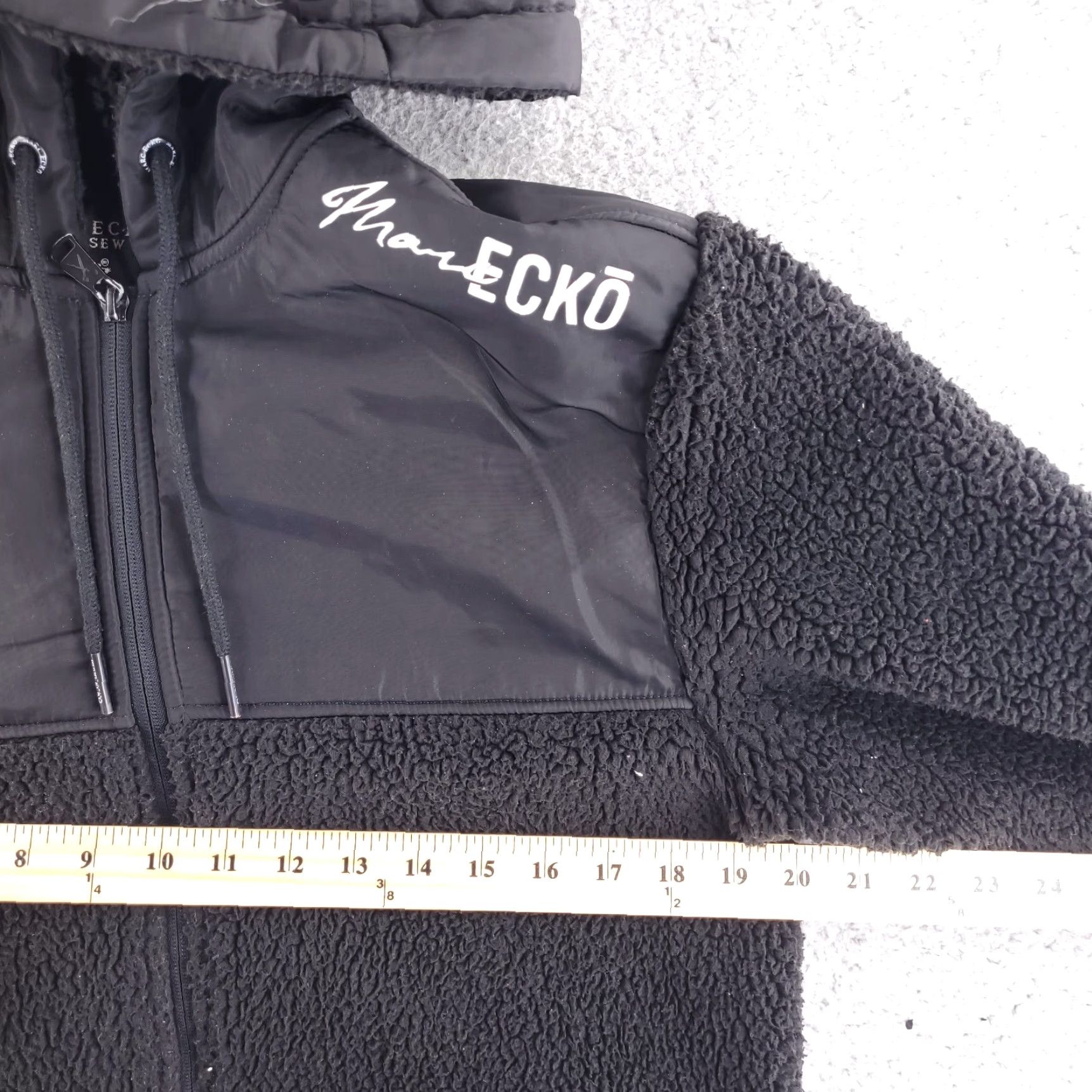 Ecko Unltd. Ecko Unltd. Hoodie Mens Small Black Full Zip Fleece Sherpa Knit Sweatshirt Style: Full Zip, Pattern: Solid, Vintage: No Size US S / EU 44-46 / 1 - 6 Thumbnail