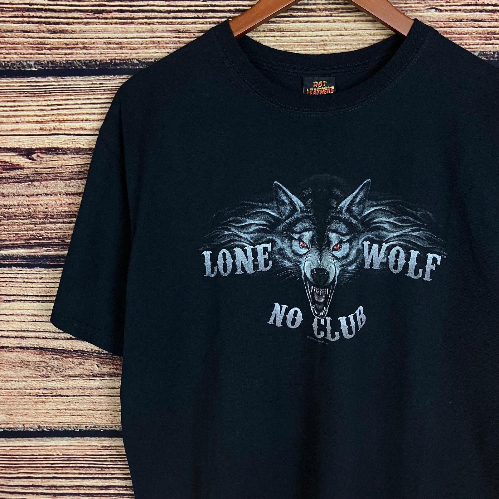 Vintage 2009 Lone Wolf "No Club" Double Sided T-shirt Size US L / EU 52-54 / 3 - 8 Thumbnail