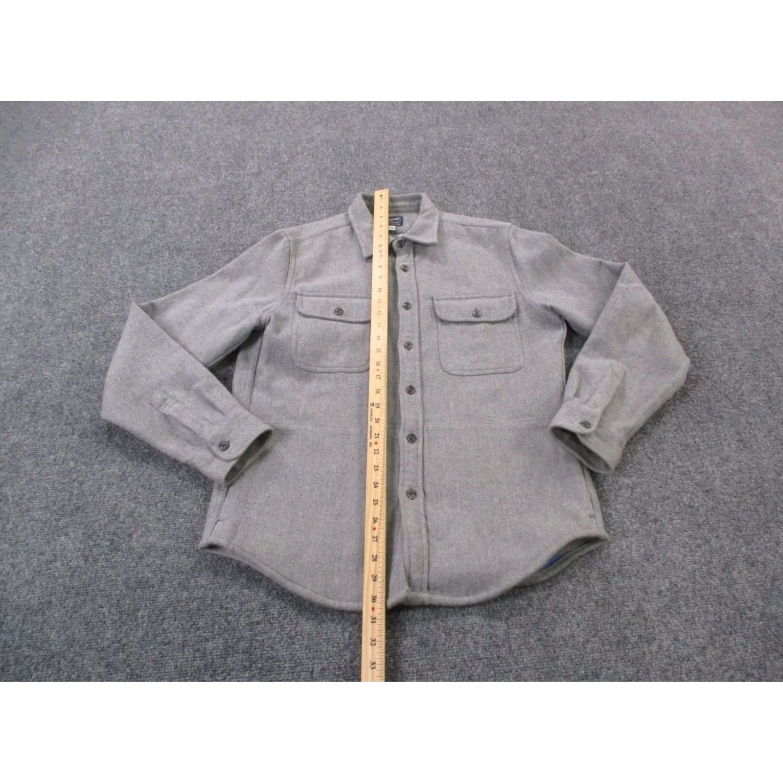 J.Crew J.CREW Shirt Mens S Gray Heavy Business Work Classic Pocket Size US S / EU 44-46 / 1 - 3 Thumbnail