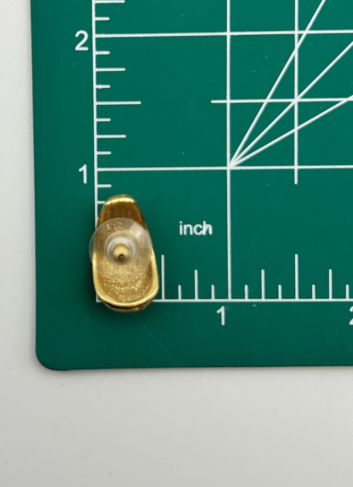 Other Vintage Gold Crescent Stud Earrings – Sculptural Minimalist Size ONE SIZE - 5 Thumbnail