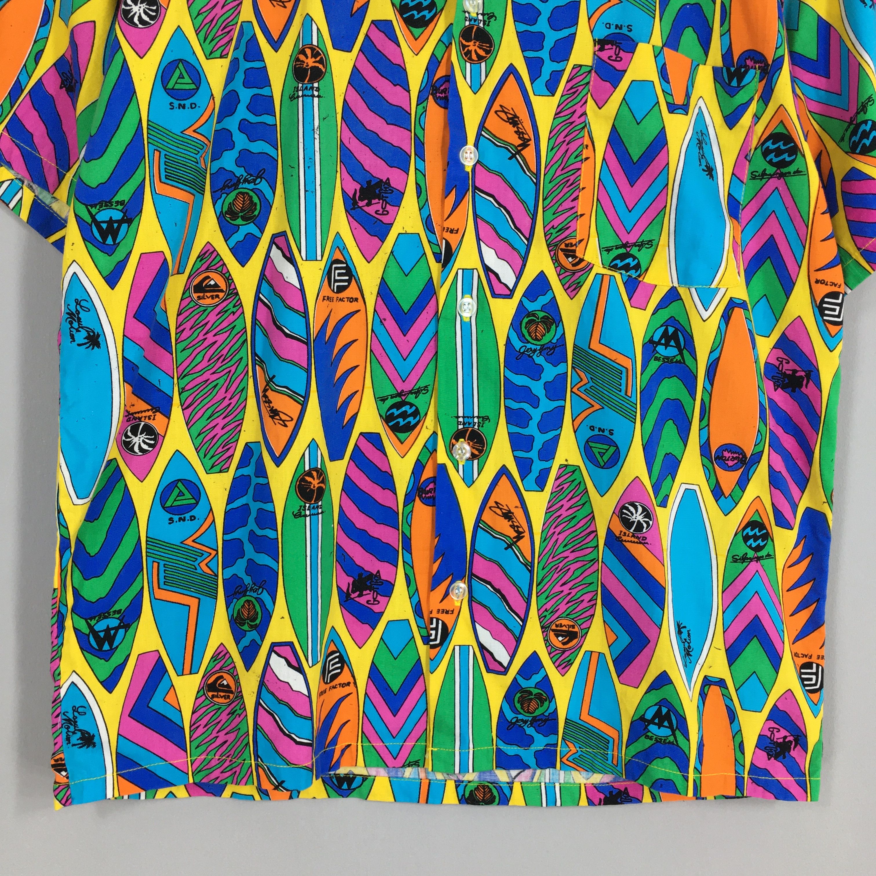 Vintage Vintage 80s Hawaiian Aloha Surfboard Shirts Medium Size US M / EU 48-50 / 2 - 4 Thumbnail