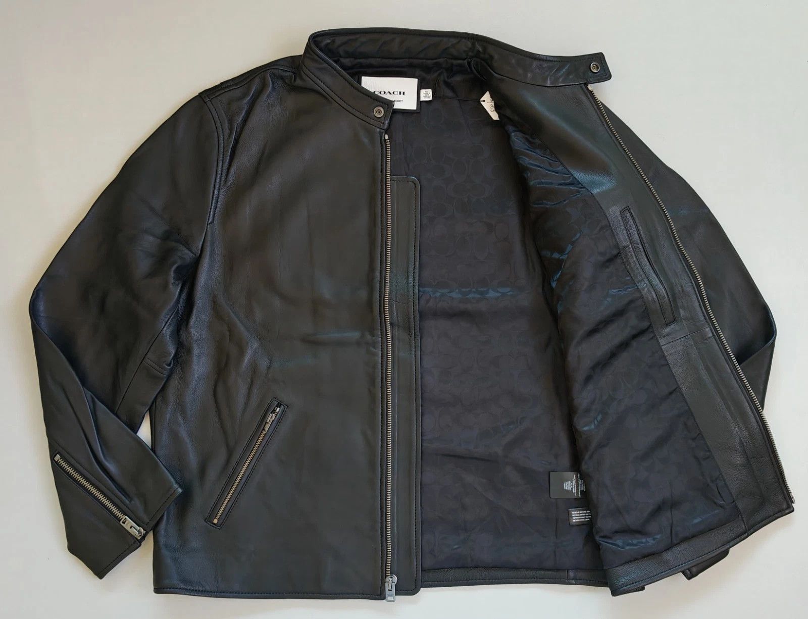 Coach Coach Leather Racer Jacket FTP 5071 Size US XXL / EU 58 / 5 - 7 Thumbnail