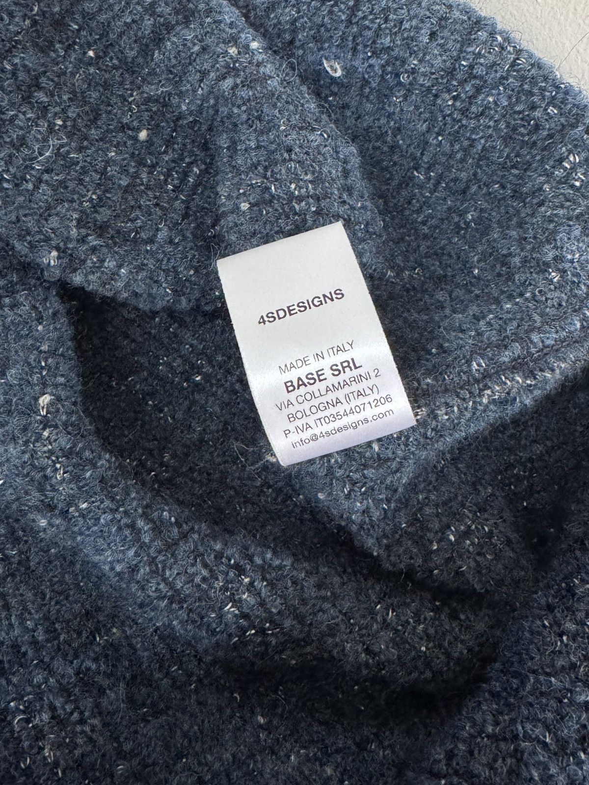 4SDESIGNS 4SDesigns Plaid Tweed Work Shirt Navy Size L Size US L / EU 52-54 / 3 - 8 Thumbnail