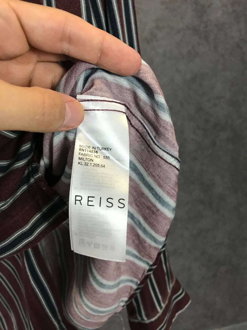 Reiss Reiss striped designer shirt Size US L / EU 52-54 / 3 - 4 Thumbnail