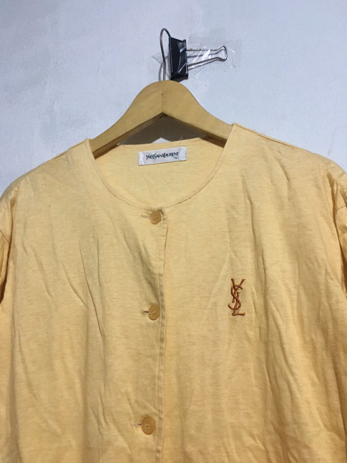 Vintage × Yves Saint Laurent VTG YVES SAINT LAURENT TEES BUTTON Size US L / EU 52-54 / 3 - 2 Thumbnail