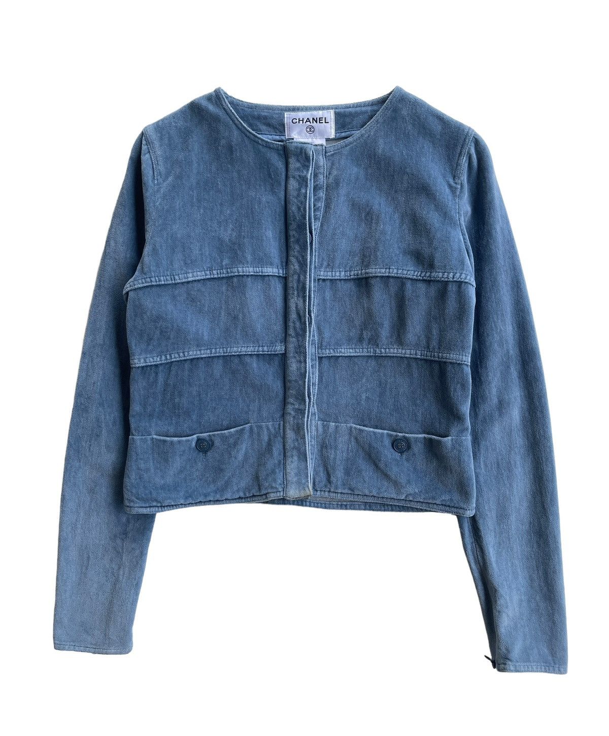 Chanel Chanel Velvet Cropped Jacket Size S / US 4 / IT 40 - 1 Thumbnail