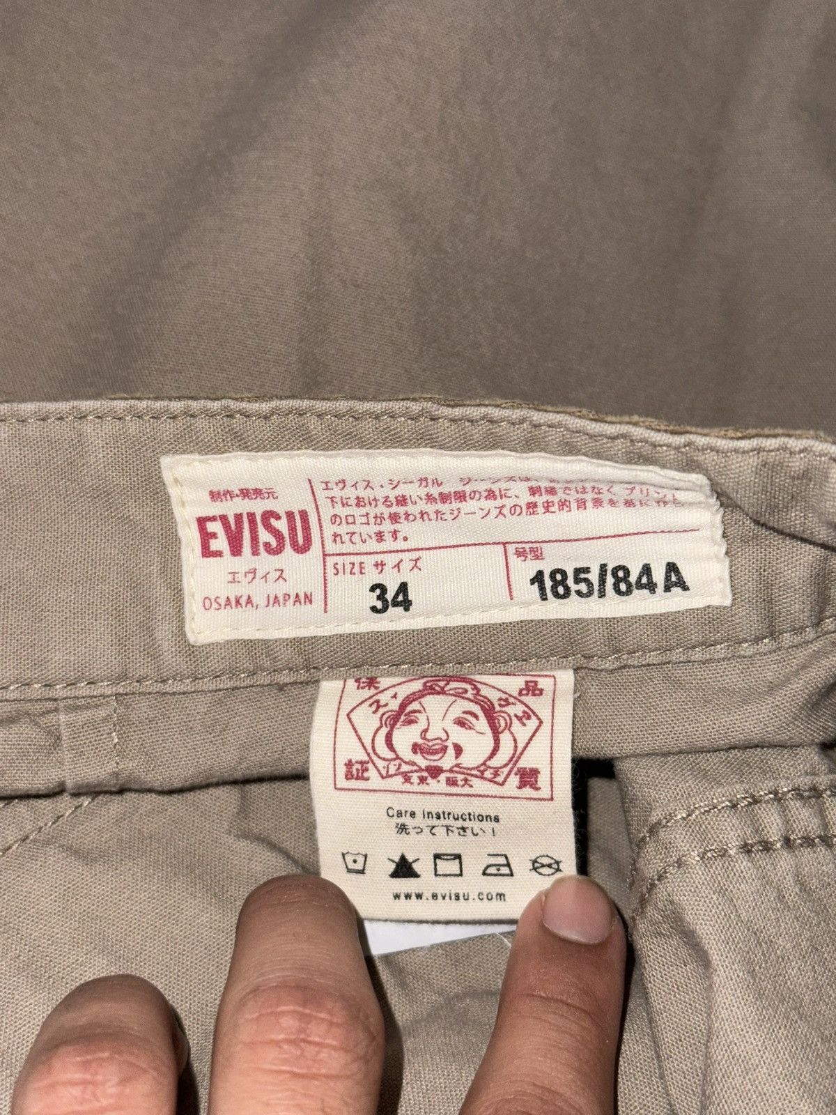 Evisu Evisu Cargo Half Corduroy Pants Size US 34 / EU 50 - 10 Thumbnail
