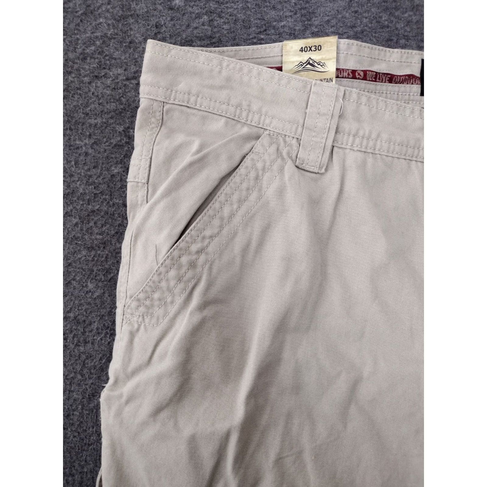 Vintage Oakwood Mountain Khakis Pants Mens 40x40 Tan Cotton Relaxed Fit Khakis Size US 40 / EU 56 - 6 Thumbnail