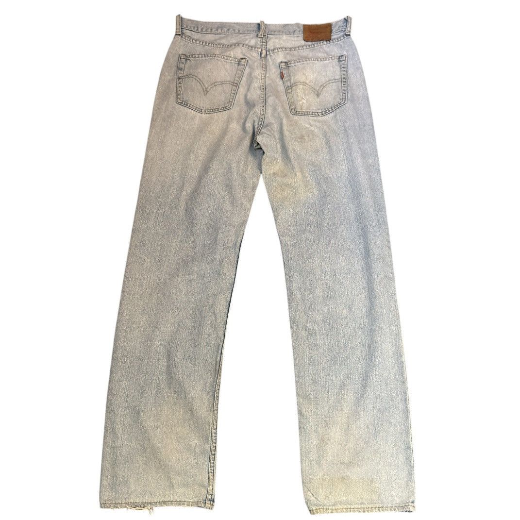 14th Addiction Vintage Destroyed Levis 502 Denim Sashiko Custom Grunge Jean Size US 36 / EU 52 - 2 Thumbnail