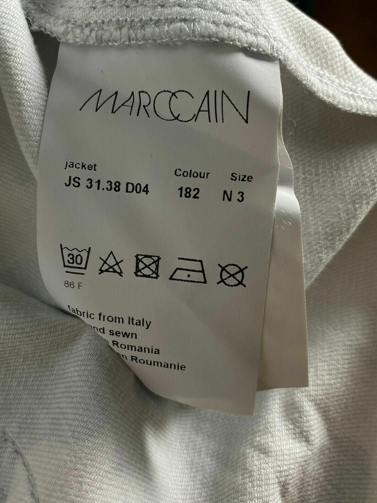 Designer Marc Cain White Camo Designer Cotton Snap Jacket Size 3 Size M / US 6-8 / IT 42-44 - 11 Thumbnail