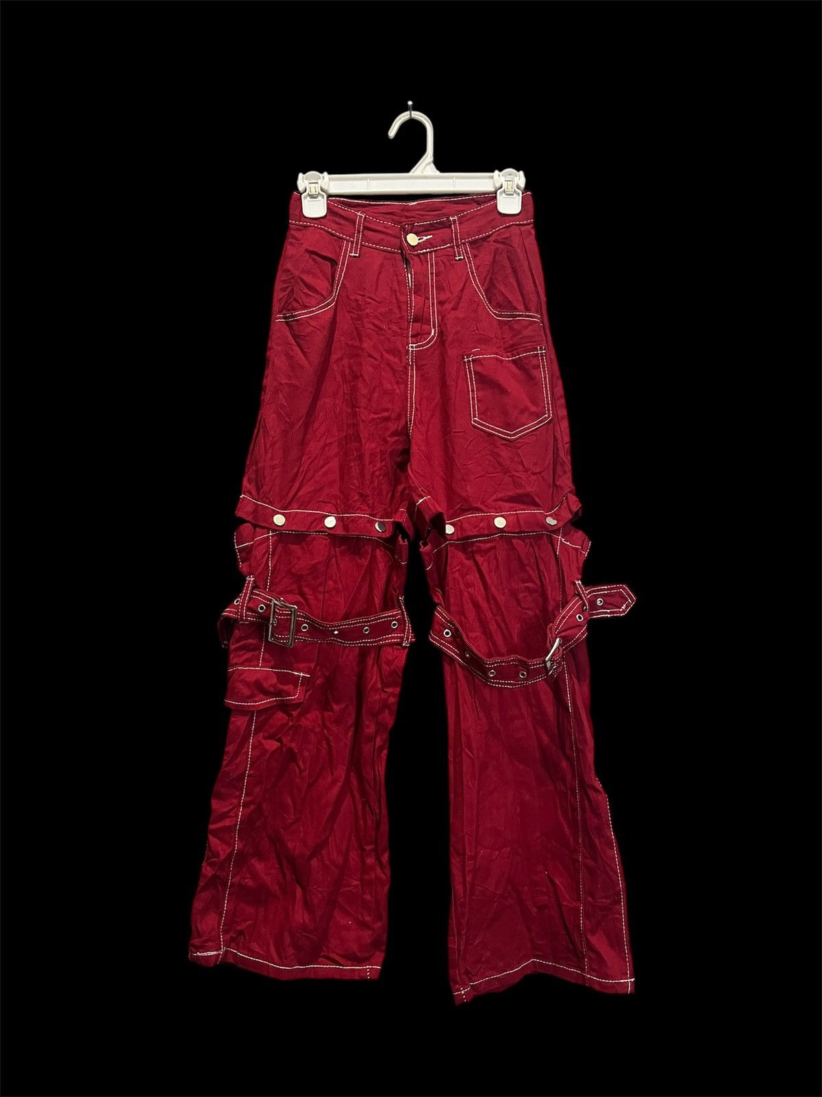 Japanese Brand Bondage Pants Punk Emo Aesthetic Grunge Clotes Japanese Size 26" / US 2 / IT 38 - 1 Thumbnail