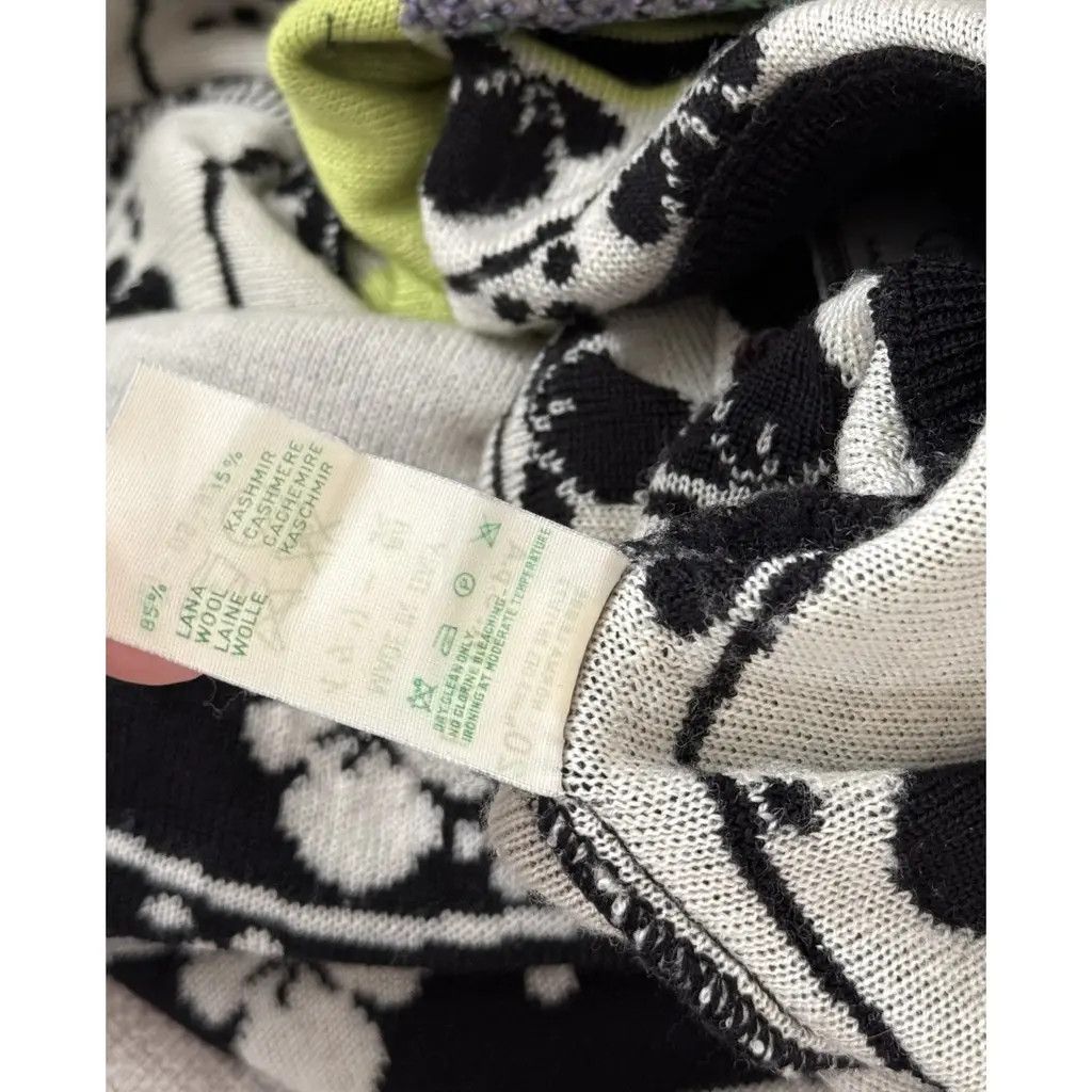 Versace Gianni Versace Wool & Cashmere Floral Knit Jumper – IT42 Size M / US 6-8 / IT 42-44 - 6 Thumbnail