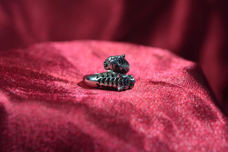 Jewelry Punk Jewelry Rings Open Size Chrome Ring (Size 7-13) Size ONE SIZE - 5 Thumbnail