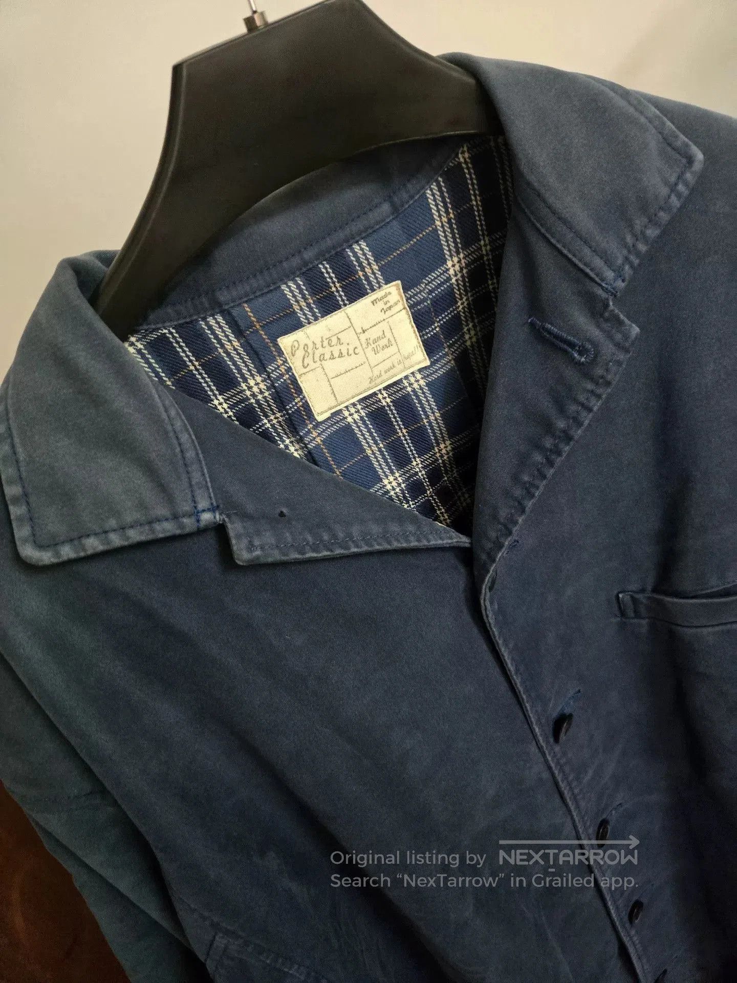 Porter Classic Porter Classic Moleskin Blue Dye Trench Coat. Size US L / EU 52-54 / 3 - 5 Thumbnail
