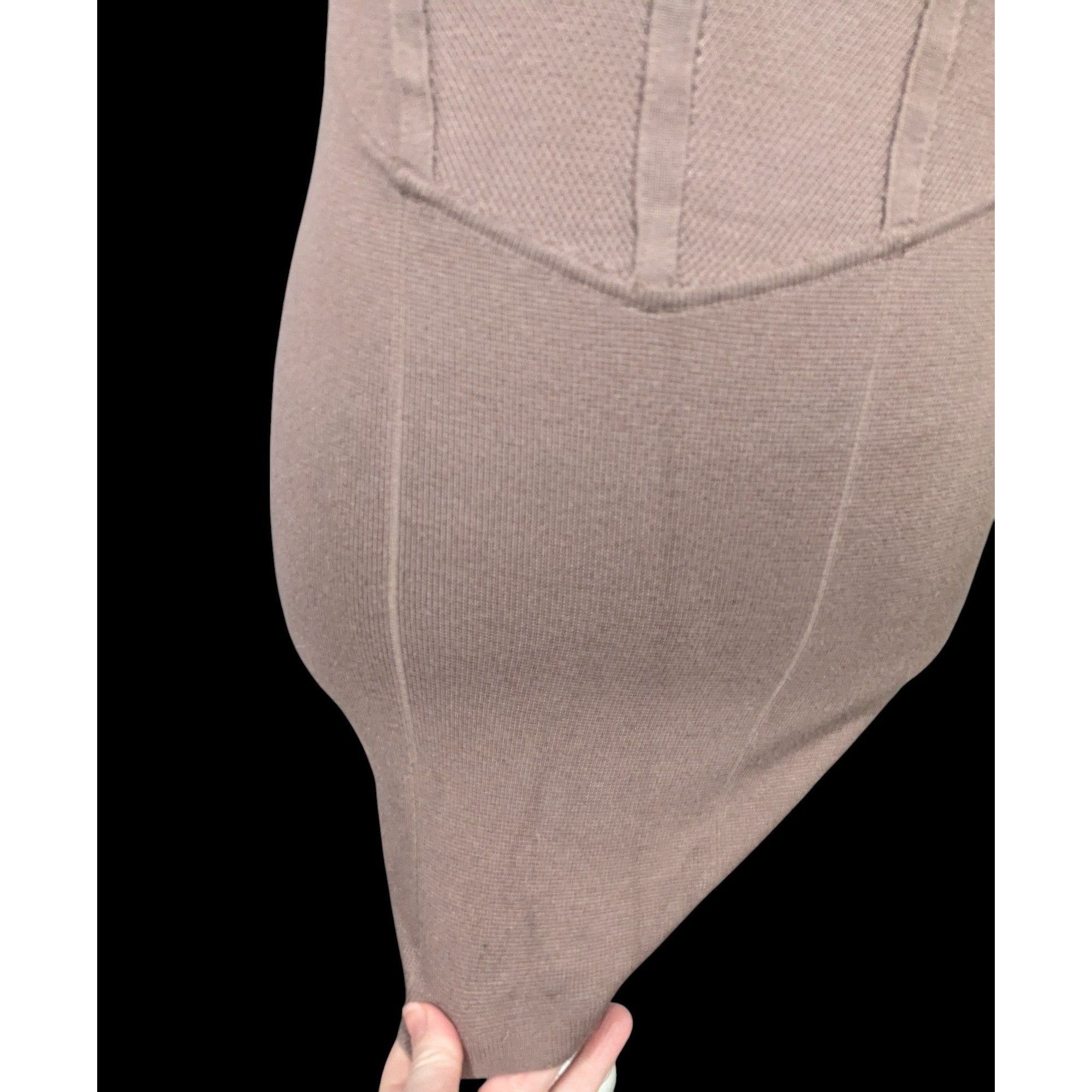 Abercrombie & Fitch Abercrombie & Fitch Black Knit Faux Corset Waist Dress Size Size XS / US 0-2 / IT 36-38 - 6 Thumbnail