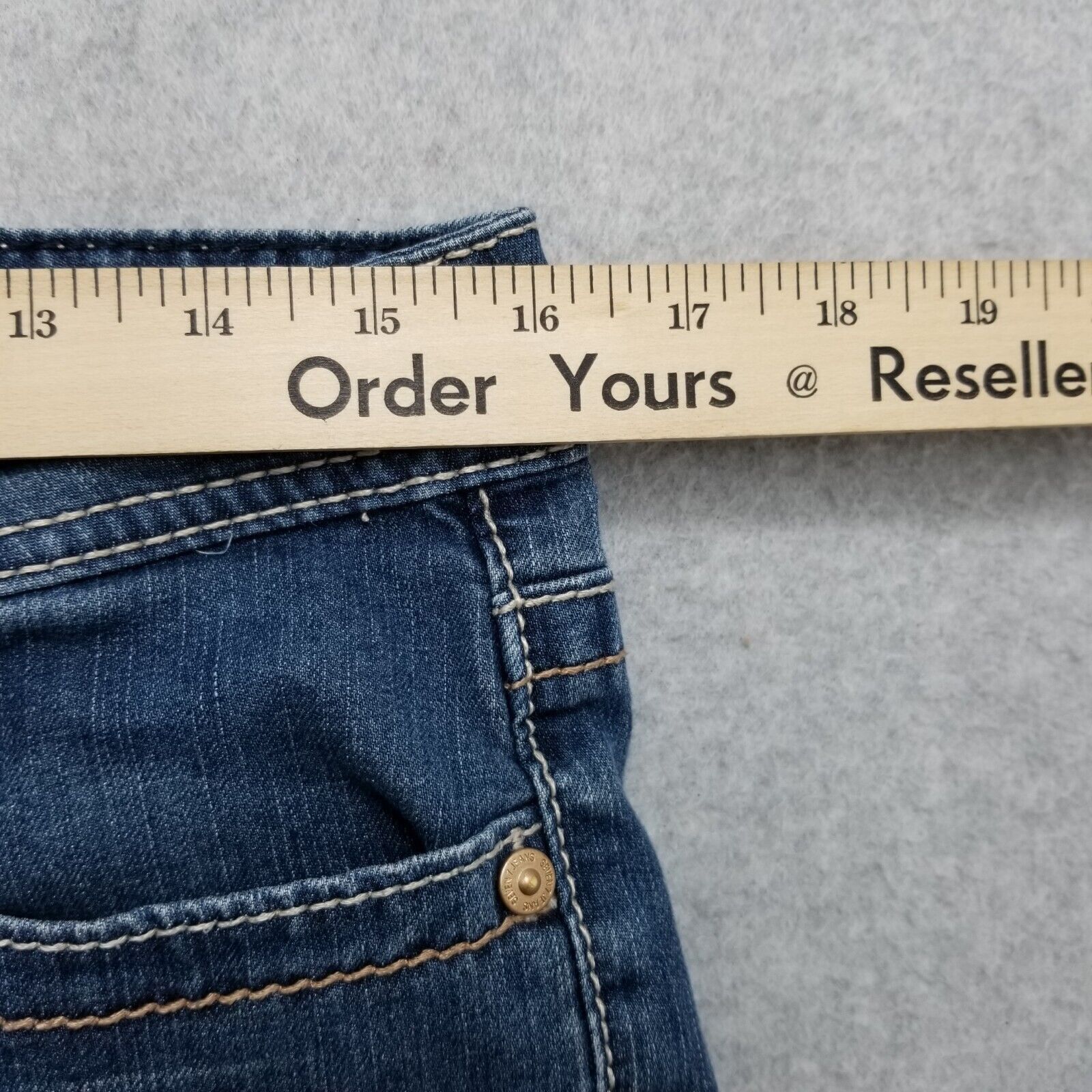 Other Seven Jeans Shorts Women 12 Blue Denim Pockets Size 34" / US 12 / IT 48 - 10 Thumbnail