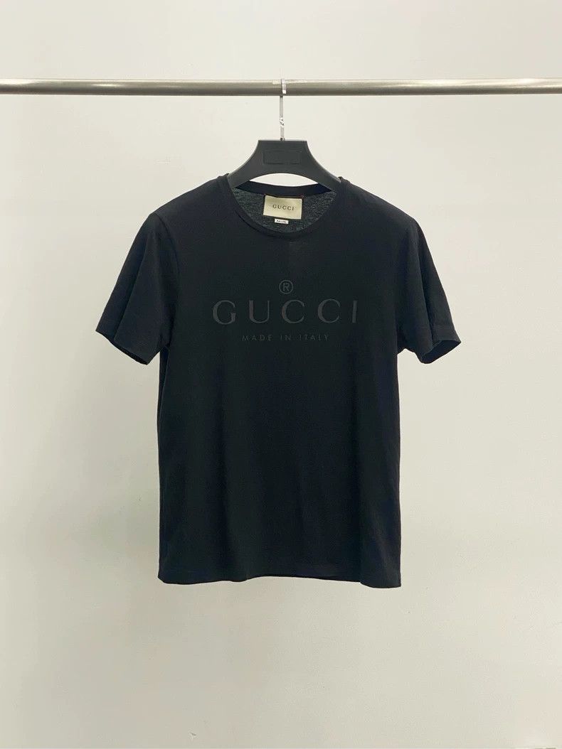 Gucci GucciBlack dark pattern logo short sleeves 2503-Nextarrow Size US M / EU 48-50 / 2 - 1 Thumbnail