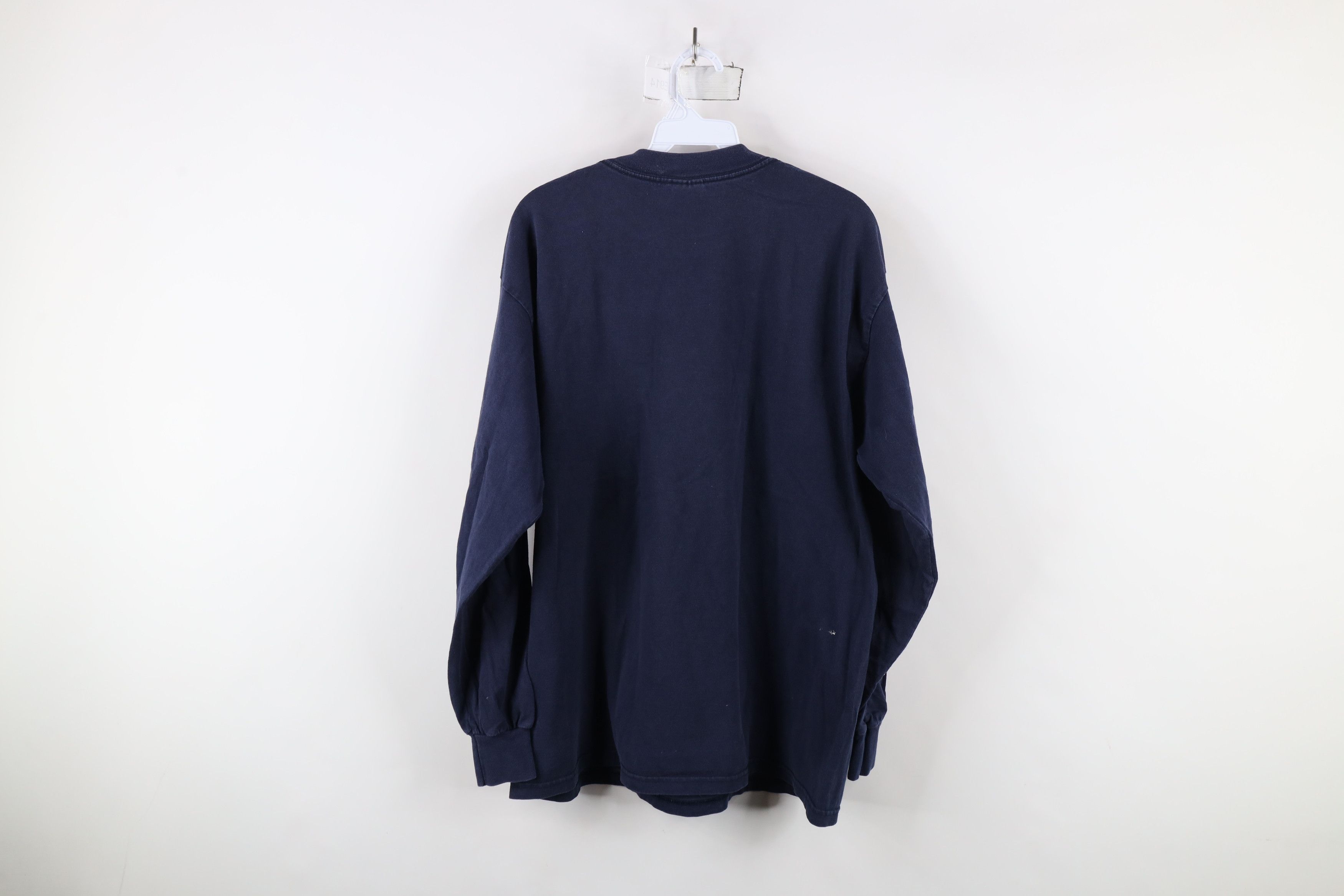Vintage Vintage 90s Y2K NYPD New York Long Sleeve T-Shirt Blue Size US L / EU 52-54 / 3 - 11 Thumbnail