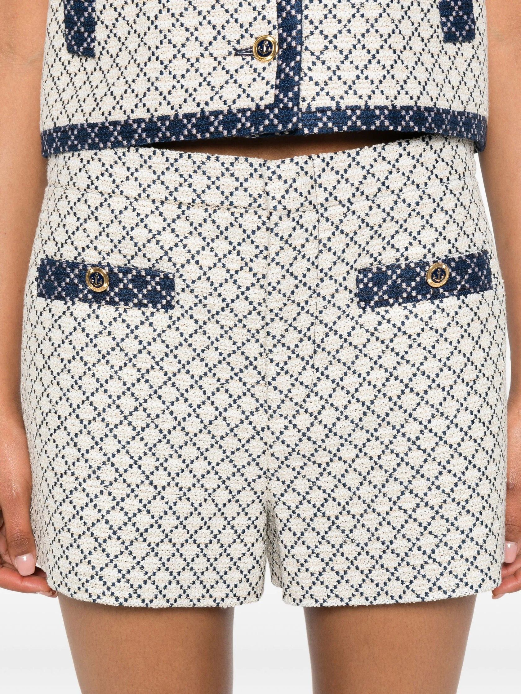 Gucci o1B3y1r0426 Diamond Cotton Boucle Shorts in Multicolor Size 26" / US 2 / IT 38 - 4 Thumbnail