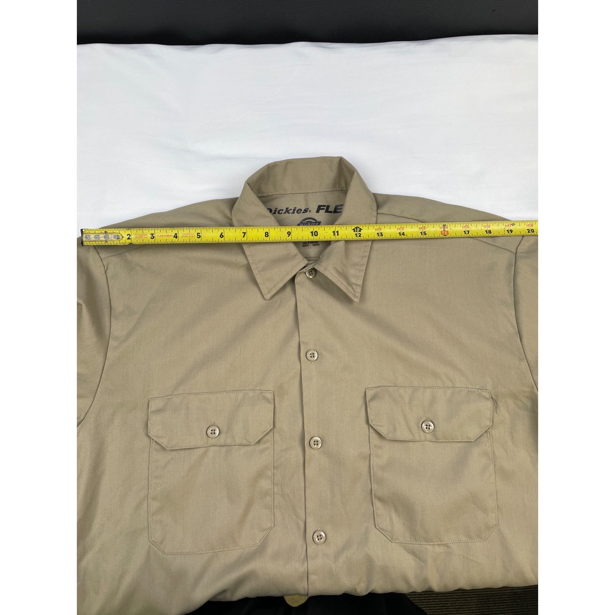 Dickies Dickies Flex Men's Khaki Button up Short Sleeve Work Shirt S Size US M / EU 48-50 / 2 - 7 Thumbnail