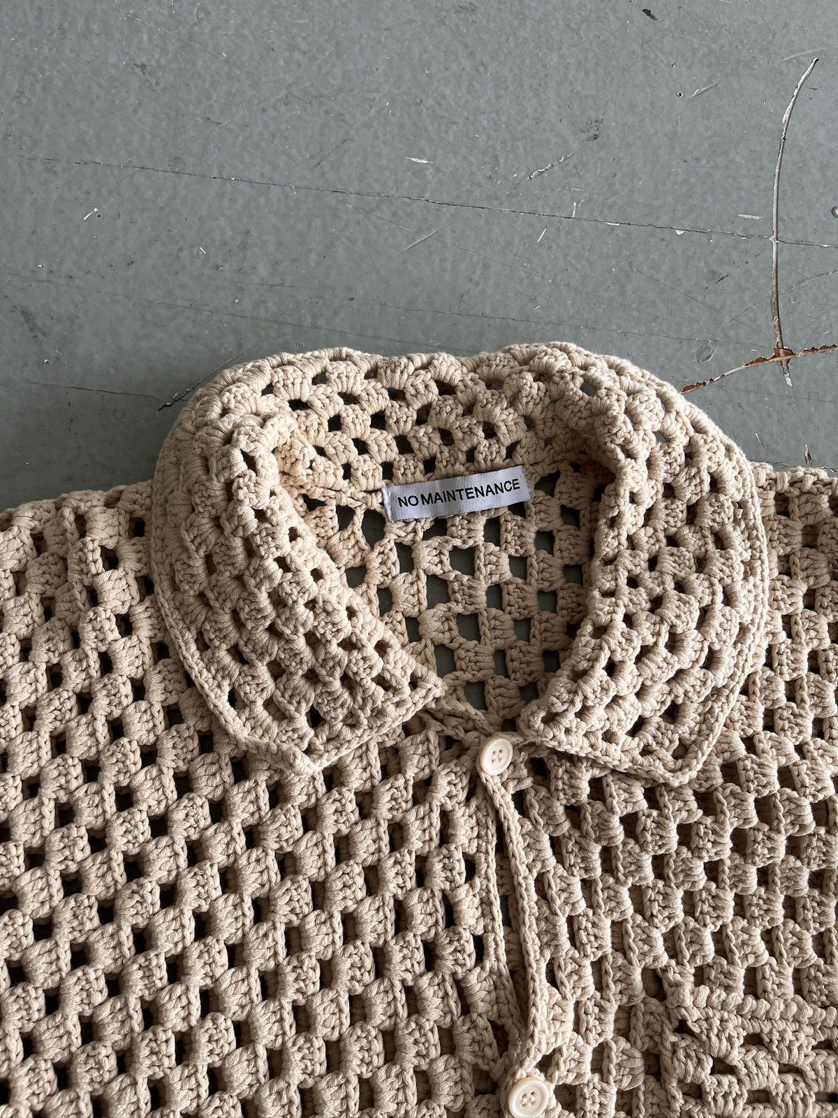 No Maintenance No Maintenance Mesh Crochet Shirt (unisex) Size US XS / EU 42 / 0 - 3 Thumbnail