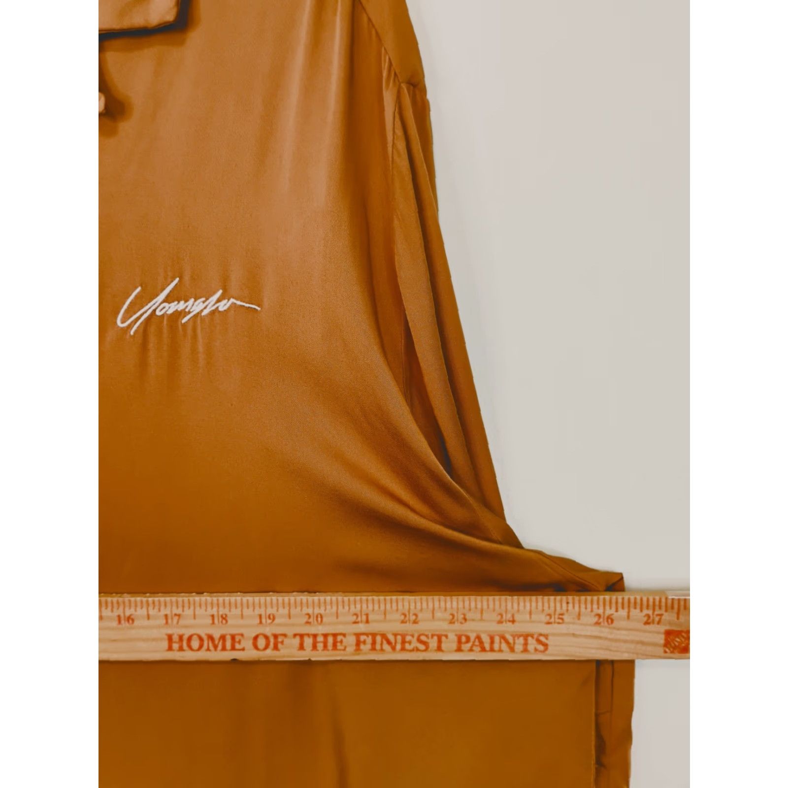 YoungLA Youngla Shirt XL Viscose Rust Brown Button-Up Short Sleeve Casual Mens Size US XL / EU 56 / 4 - 5 Thumbnail