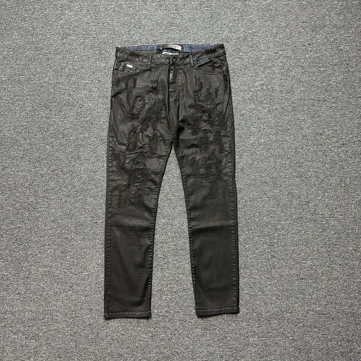 image of Archival Clothing x Avant Garde Archive Bray Jeans Detroit Waxed Denim in Black, Men's (Size 36)