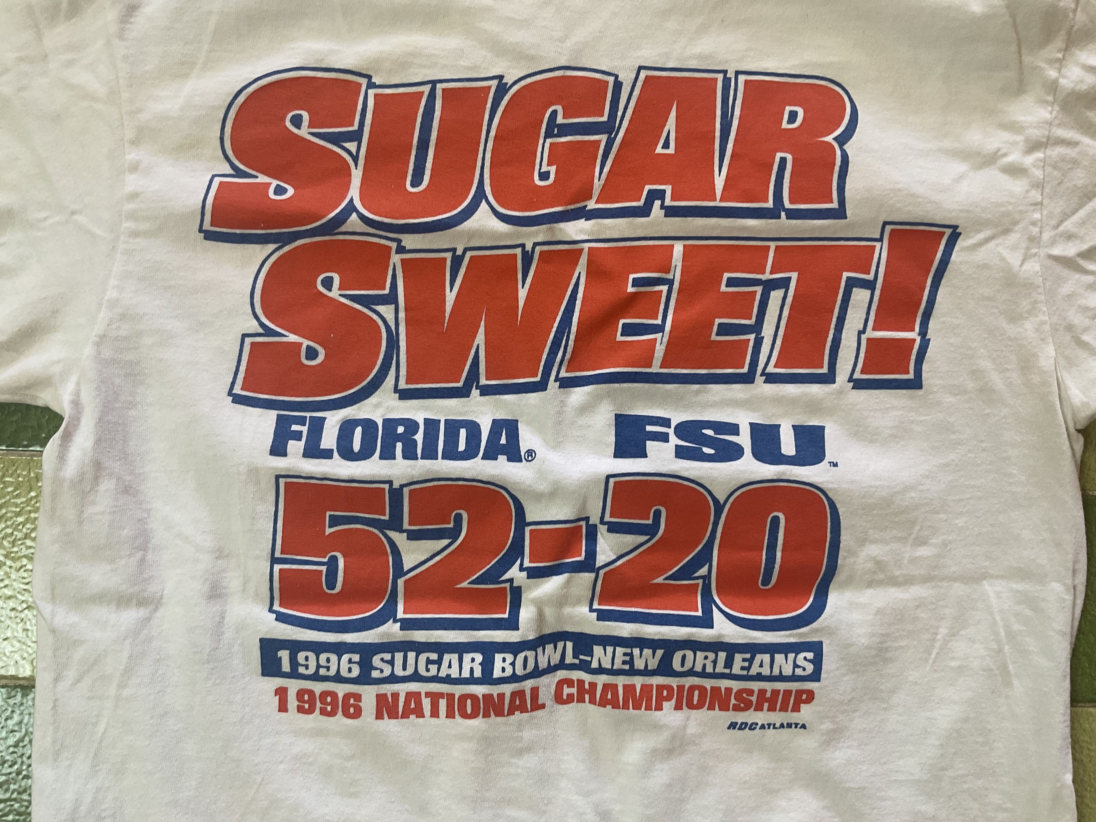NCAA Vintage 90s Florida Gators 1996 National Champions T-Shirt Size US M / EU 48-50 / 2 - 4 Thumbnail