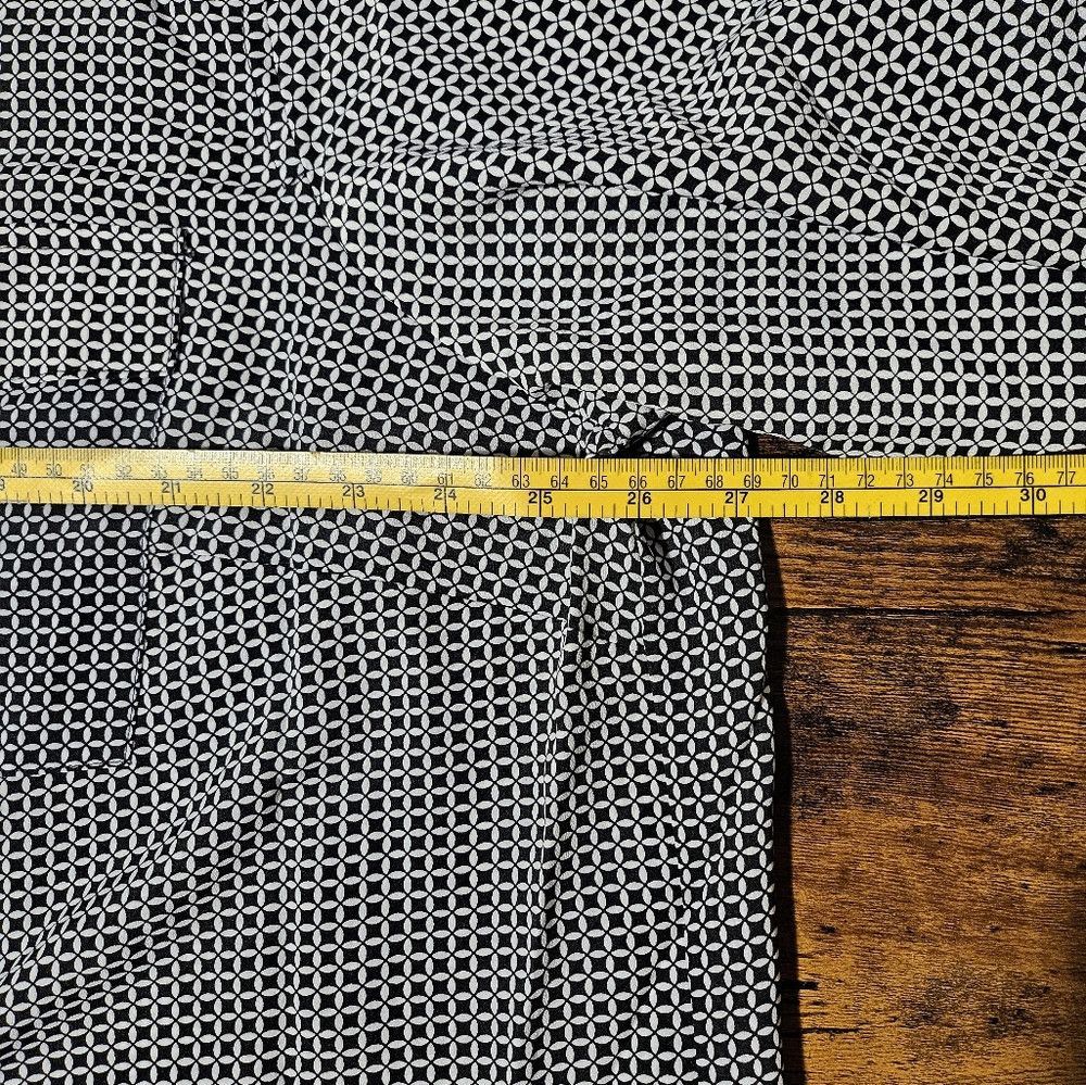 Michael Kors NEW Michael Kors Geometric Black White Full Zip-Up Blouse 3 Size 3XL / US 20-22 - 9 Thumbnail