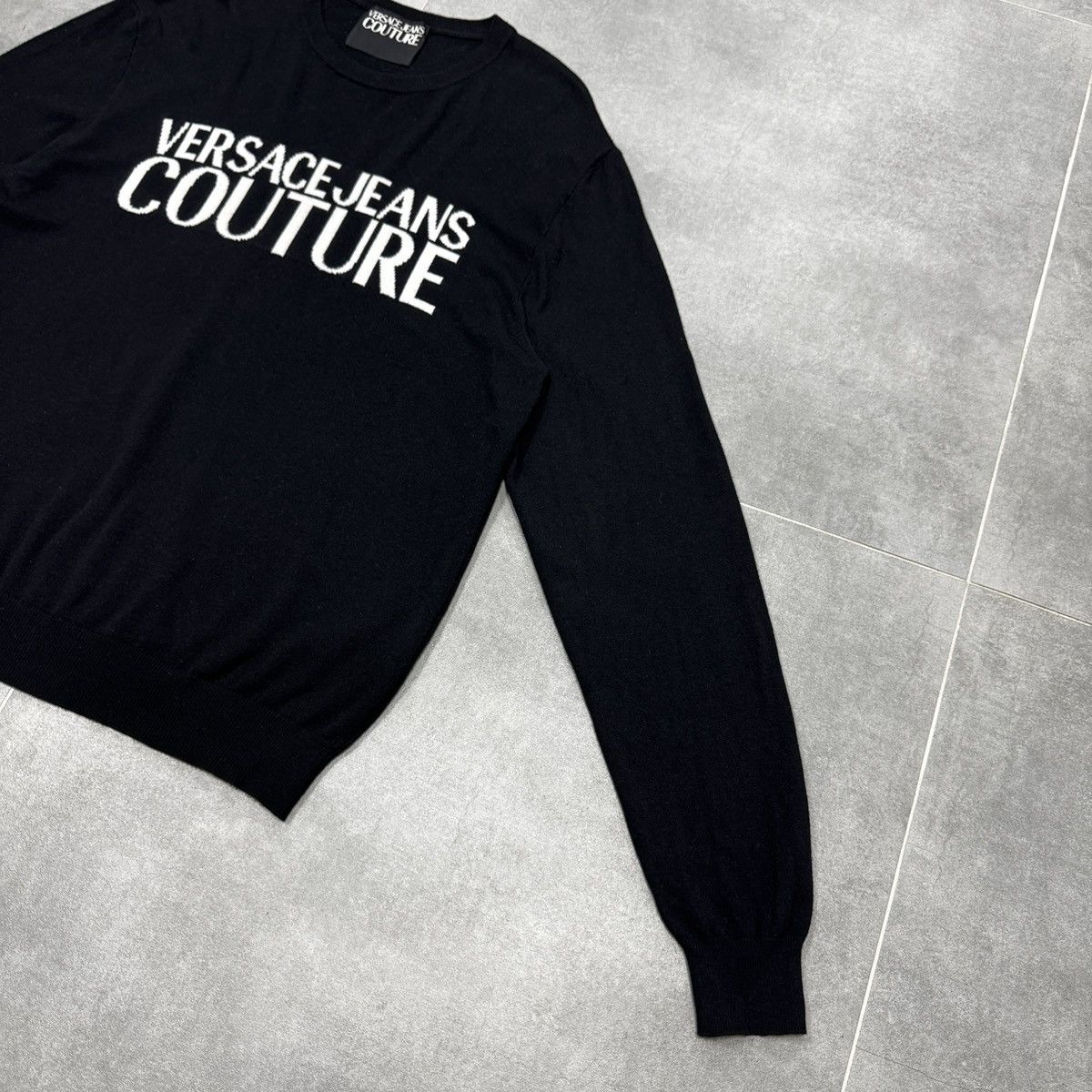 Versace Jeans Couture Versace Jeans Couture Big Logo Wool Sweater Size XL Men Size US XL / EU 56 / 4 - 7 Thumbnail