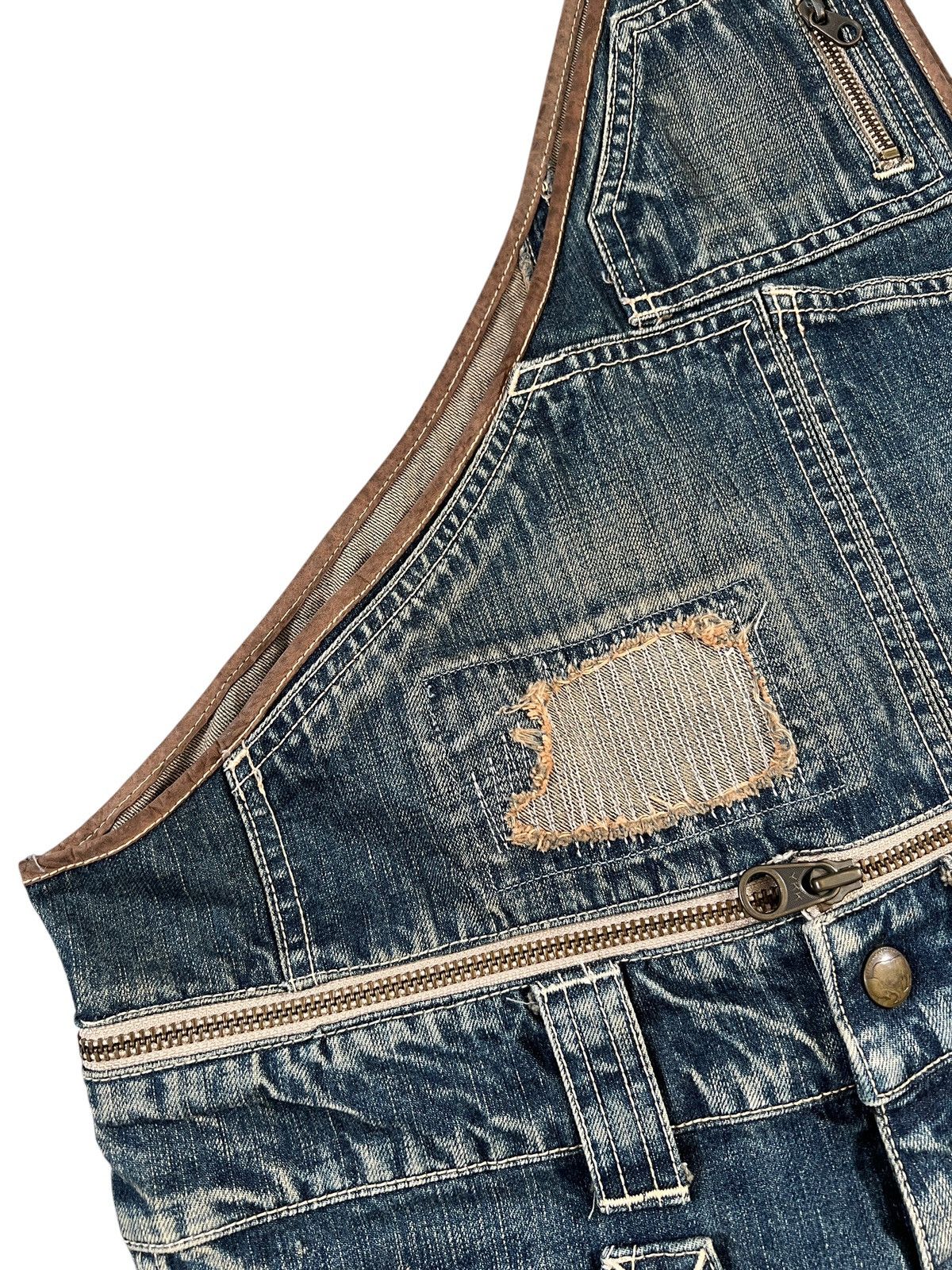 If Six Was Nine × Japanese Brand × Le Grande Bleu (L.G.B.) Vintage 90s Rise Rily 🇯🇵 2 in 1 Overalls Size US 34 / EU 50 - 7 Thumbnail