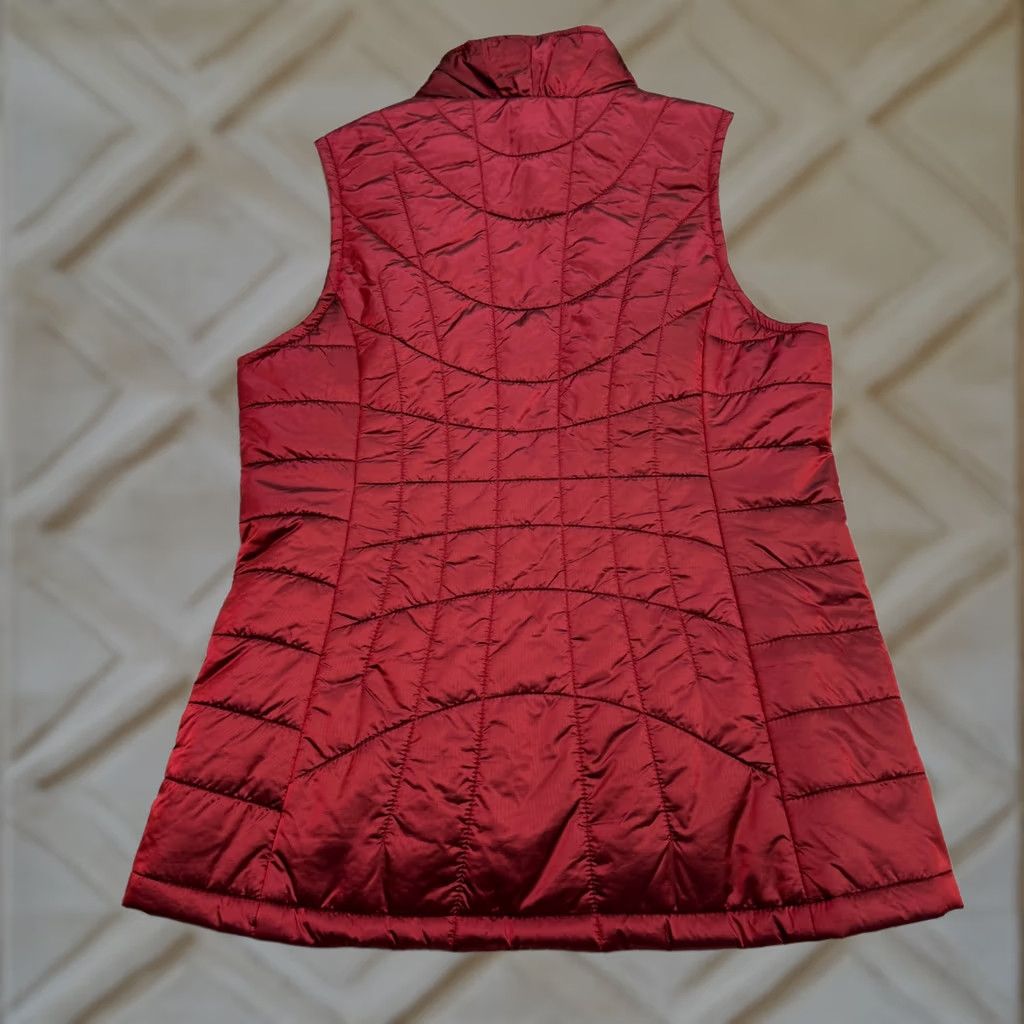 Alife Orangetheory Vest Quilted Puffer Red Womens Small Sleeveless Activewear Casual Outdoor Sports Athleisure Zip Full Zip Pockets Size S / US 4 / IT 40 - 1 Thumbnail