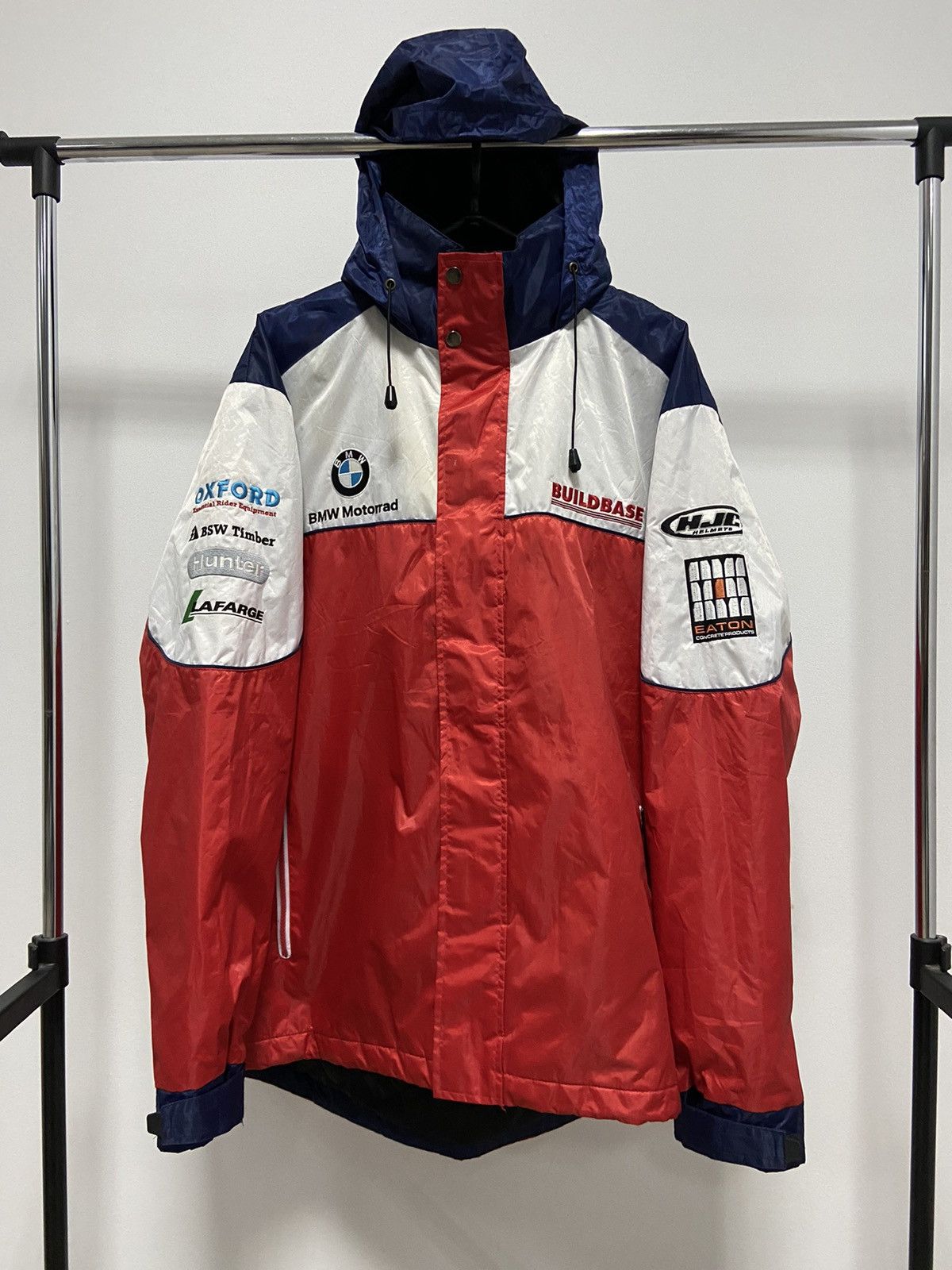 BMW × Vintage BMW Vintage Jacket Big Logo Team Buildbase Motorrad Size US XL / EU 56 / 4 - 1 Thumbnail